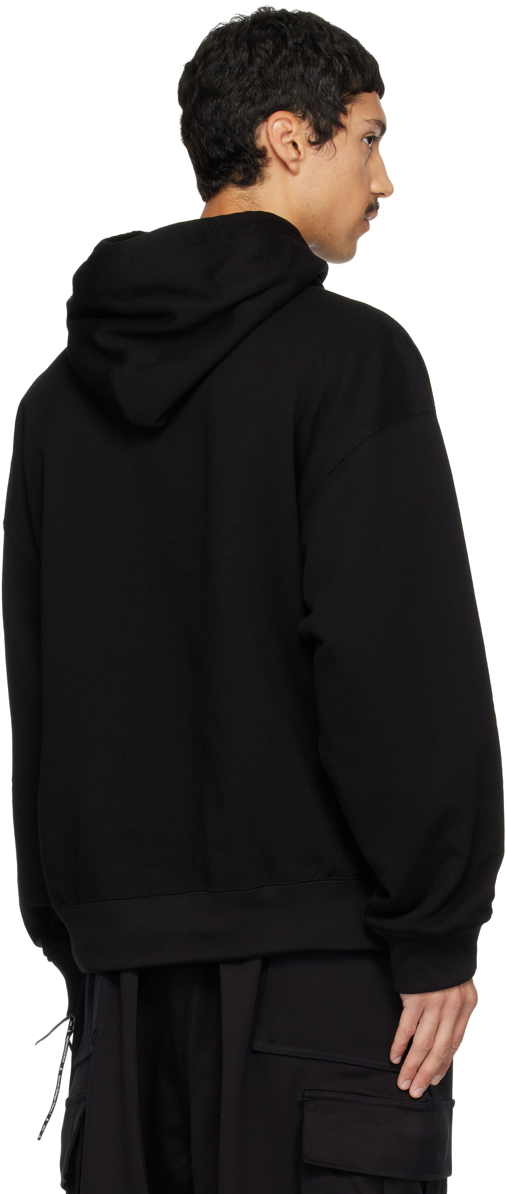 mastermind JAPAN - Pull à capuche noir à image de sourire