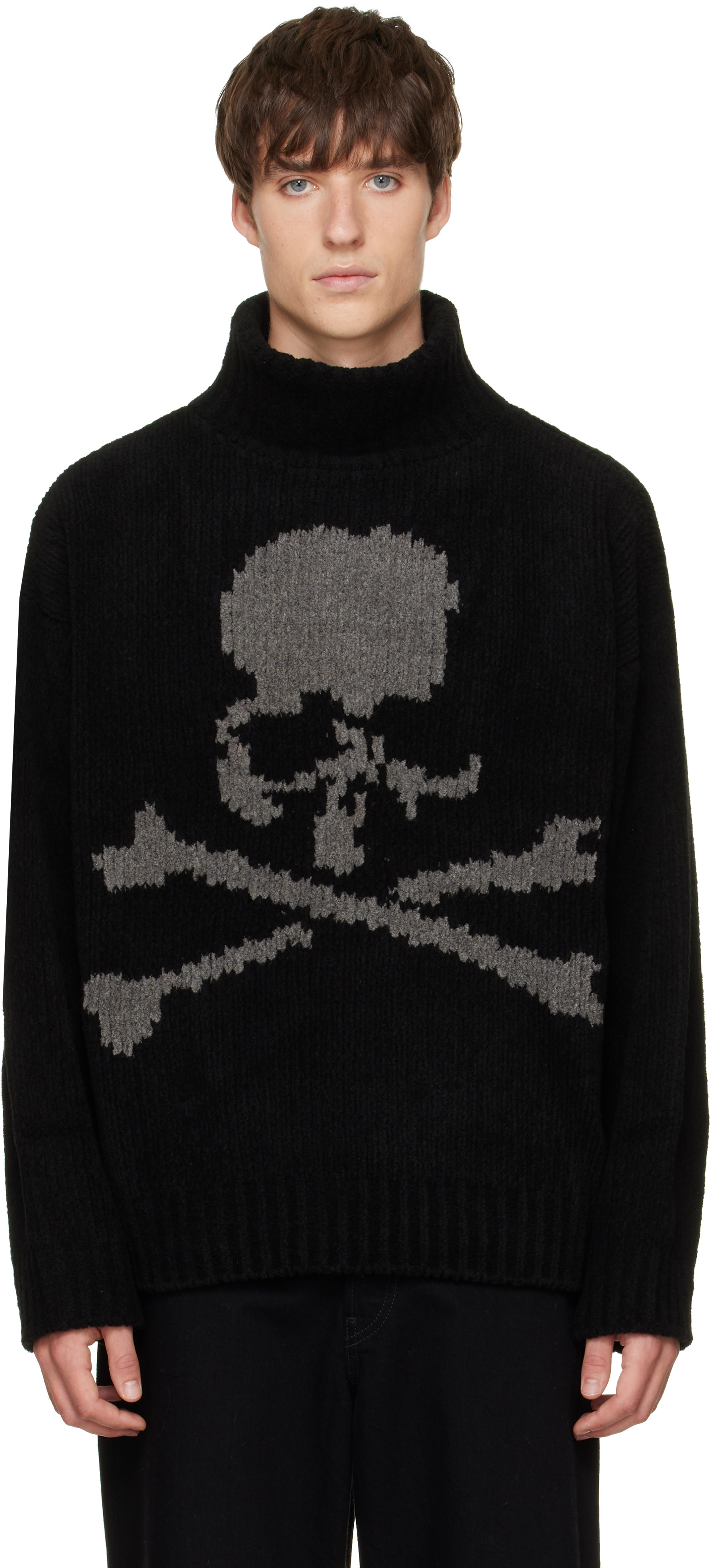 mastermind JAPAN - Black Cashmere Turtleneck