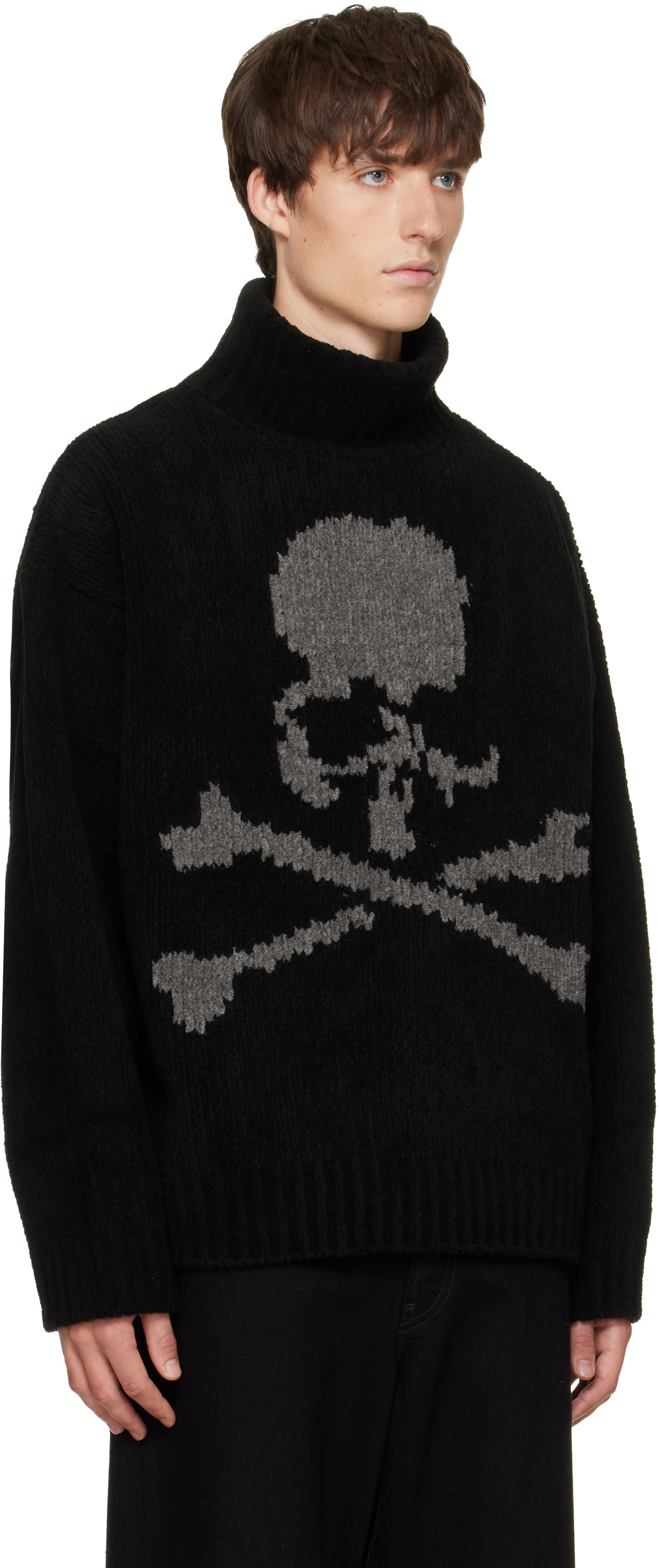 mastermind JAPAN - Black Cashmere Turtleneck