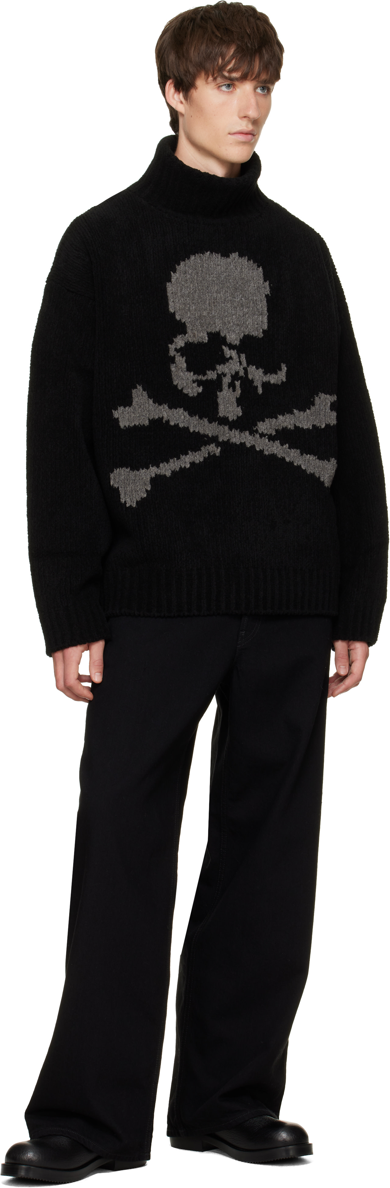 mastermind JAPAN - Black Cashmere Turtleneck