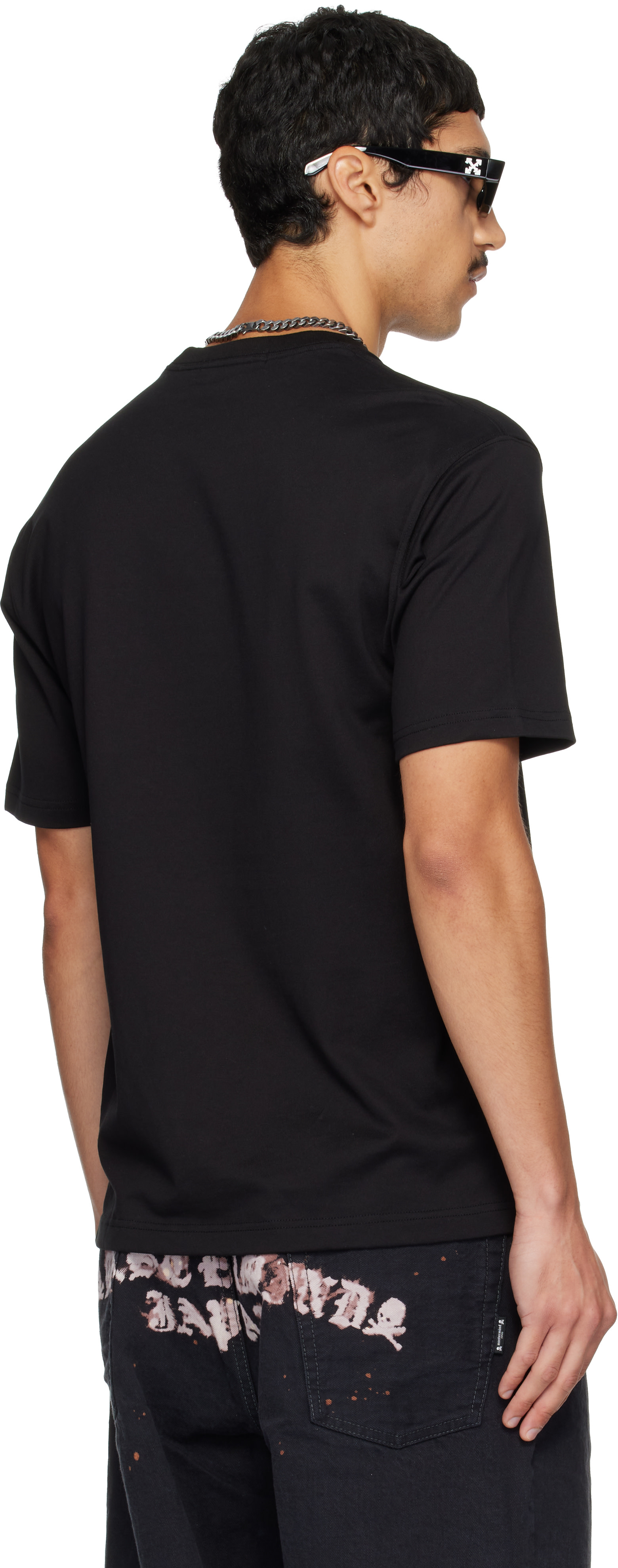 mastermind JAPAN: Black MJ Bold Logo S/S T-shirt | SSENSE