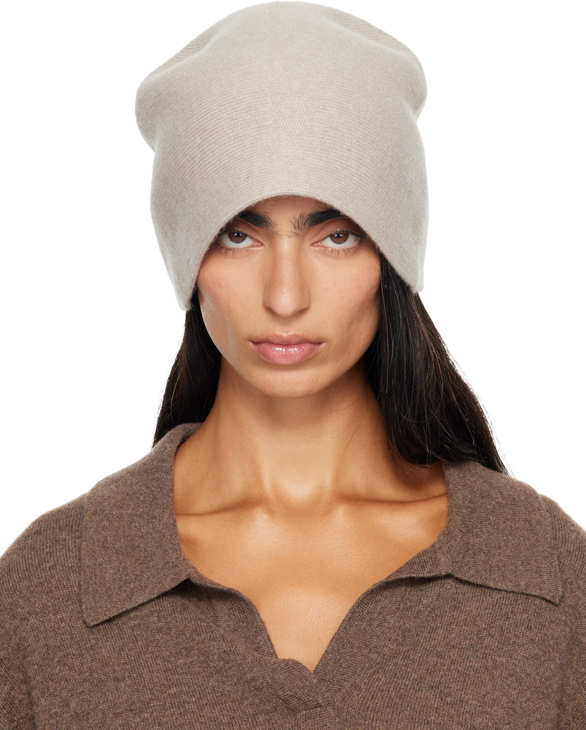 LISA YANG - Bonnet Birgitte blanc cassé