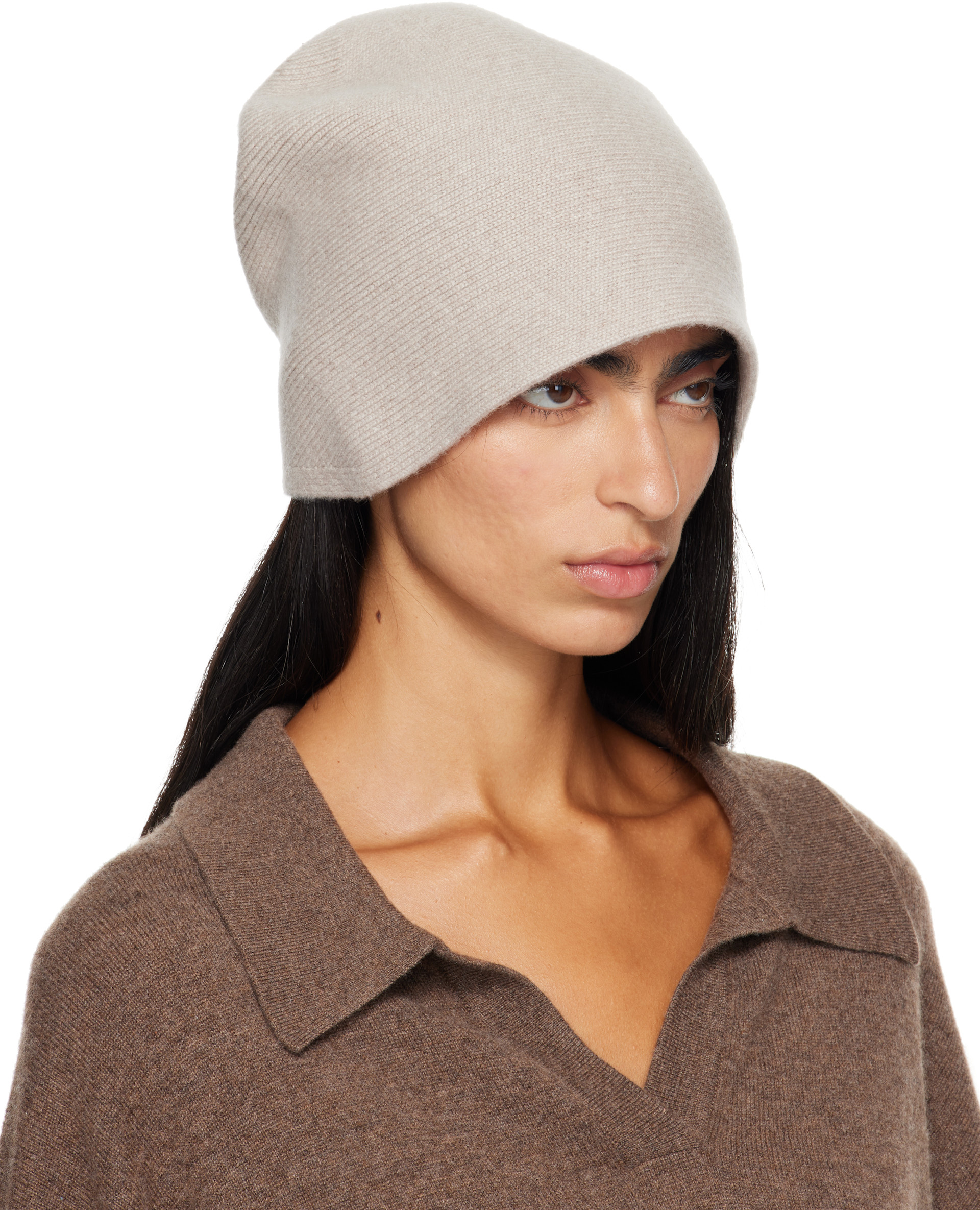 LISA YANG - Bonnet Birgitte blanc cassé