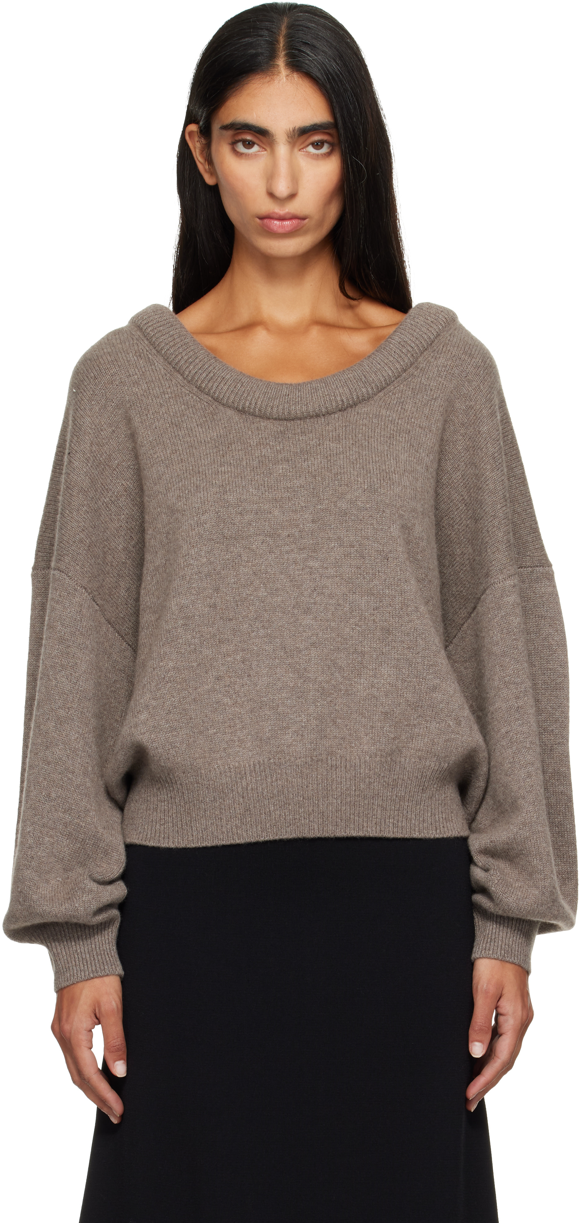 LISA YANG - Pull Doria taupe