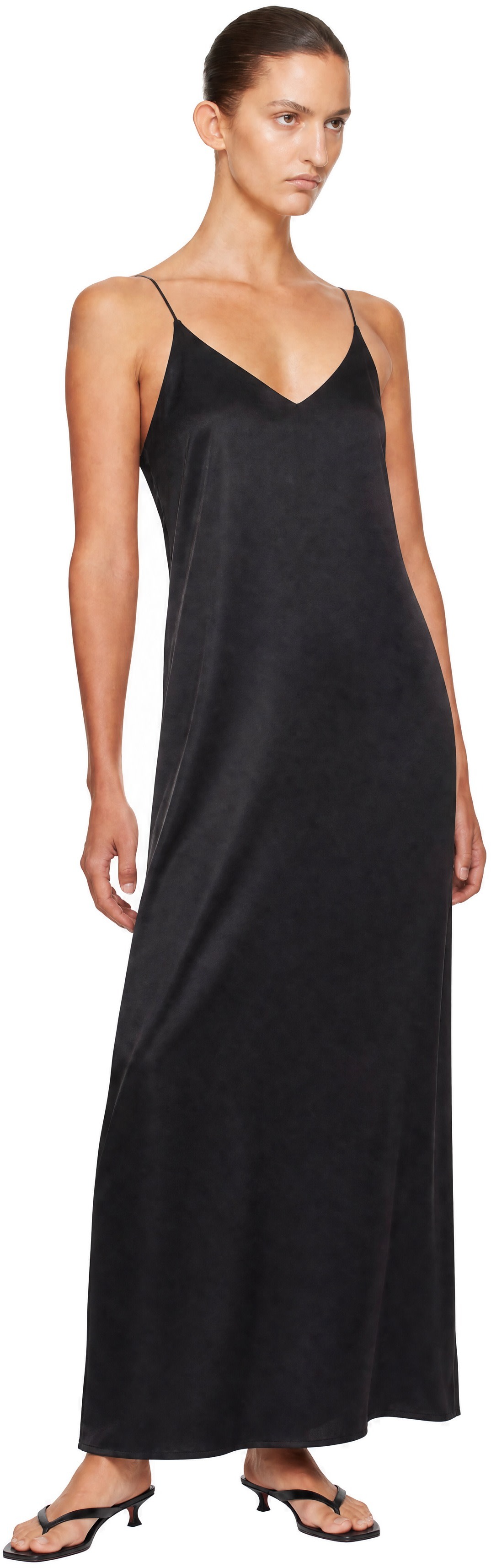 LISA YANG: Black Camisole Maxi Dress | SSENSE Canada