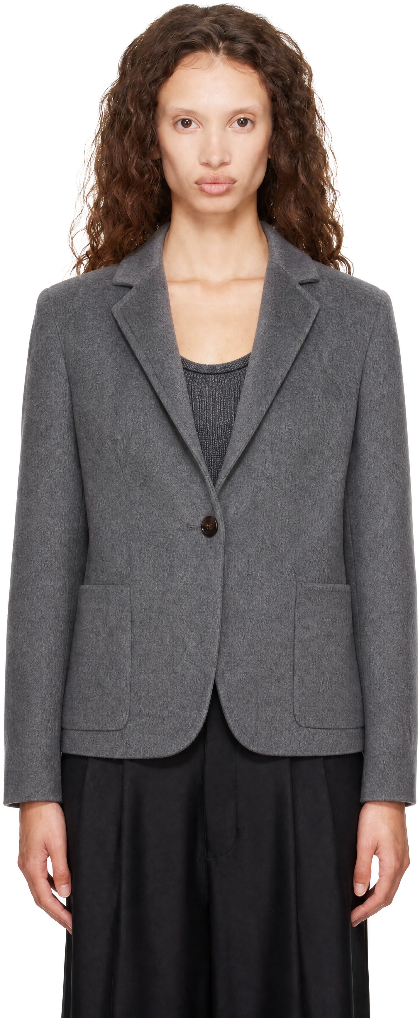 LISA YANG - Gray Doublé Blazer