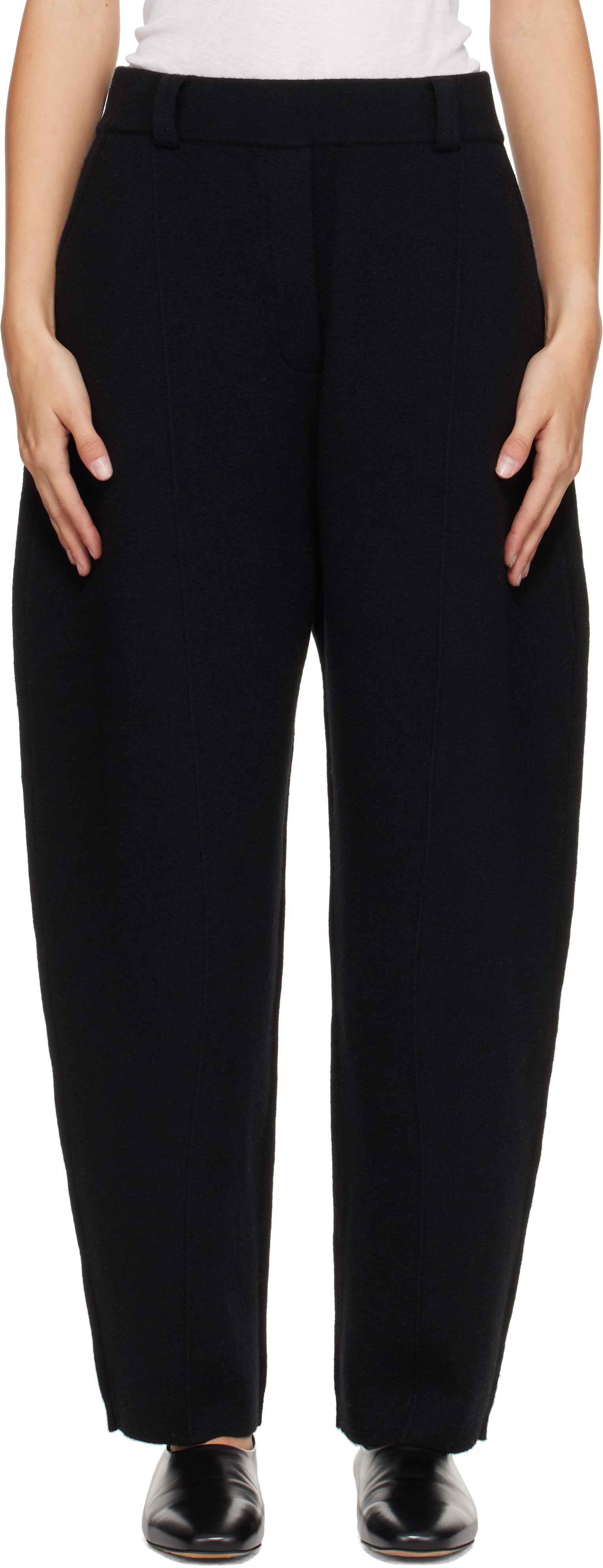 LISA YANG: Black Wrenda Trousers | SSENSE