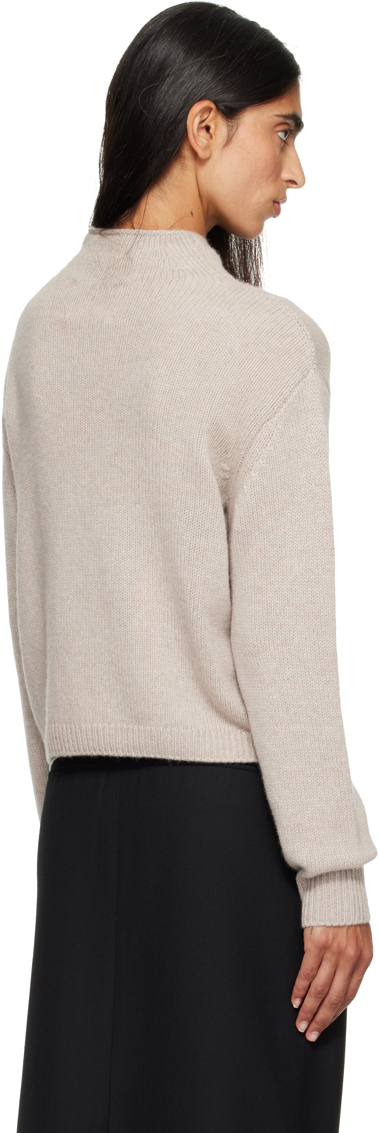 LISA YANG: Beige Zirelle Cardigan | SSENSE