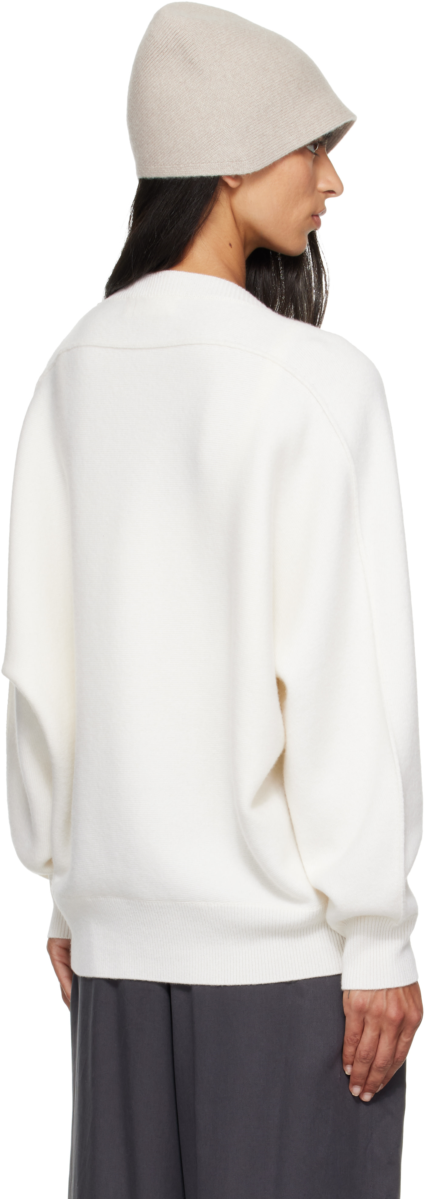 LISA YANG - Pull Haily blanc