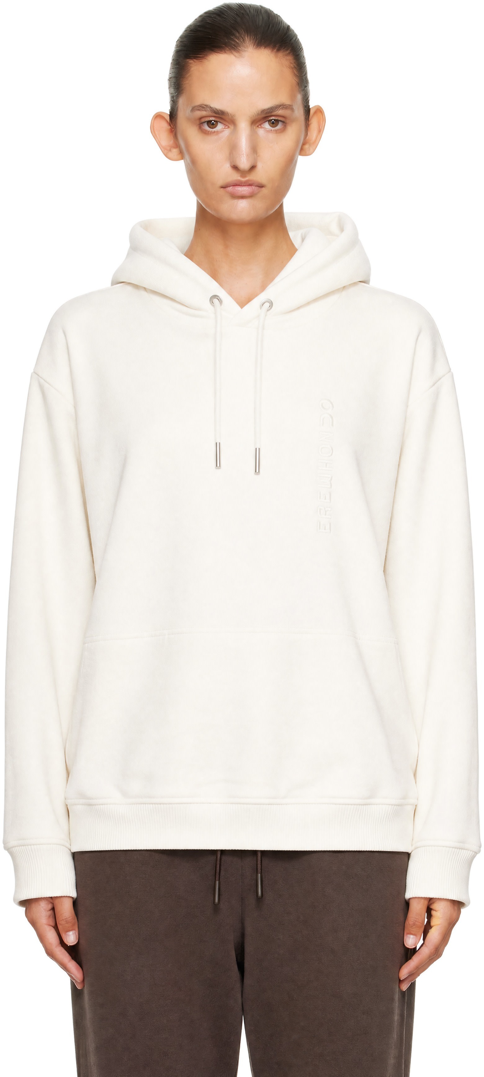 On - Pull à capuche Collective blanc cassé édition Erewhon