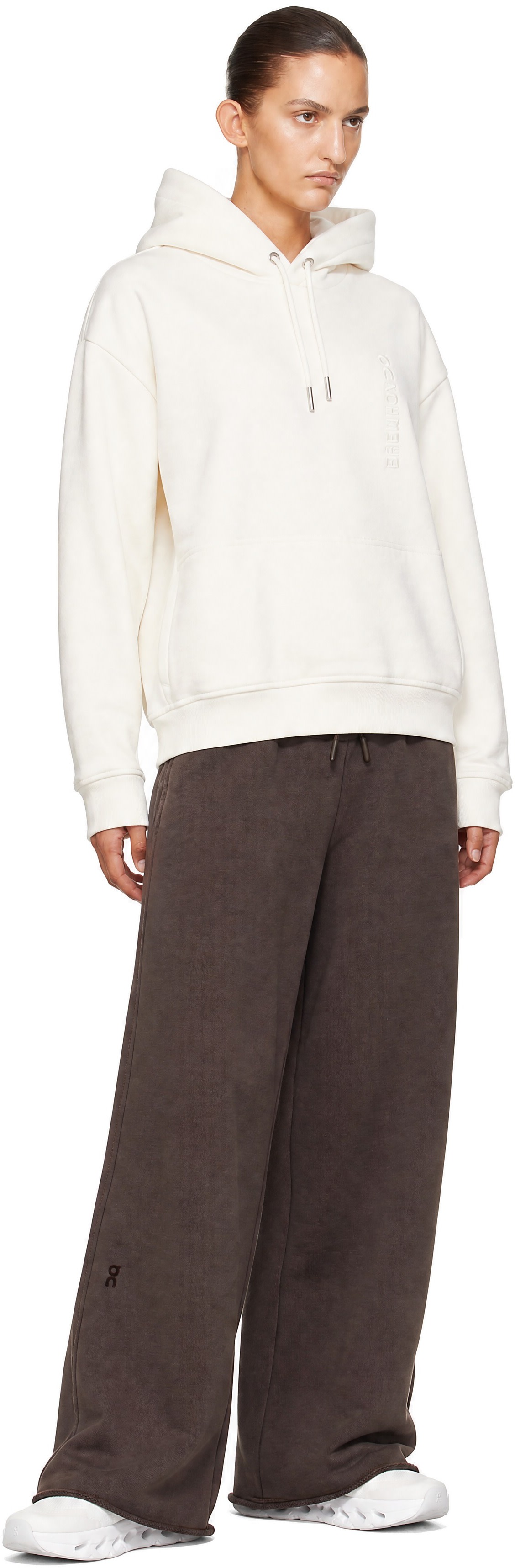 On - Pull à capuche Collective blanc cassé édition Erewhon