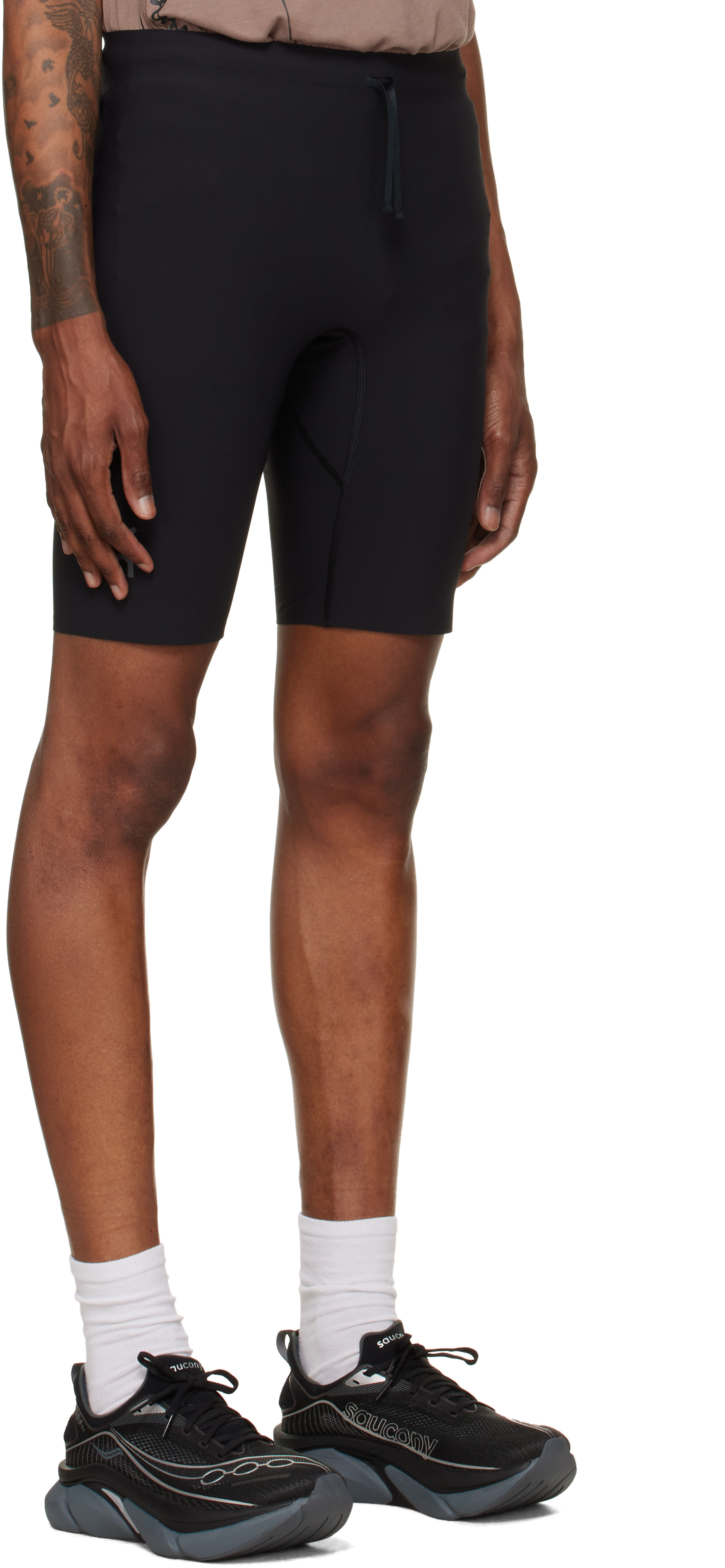 On - Short de course mi-cuisse Zero noir