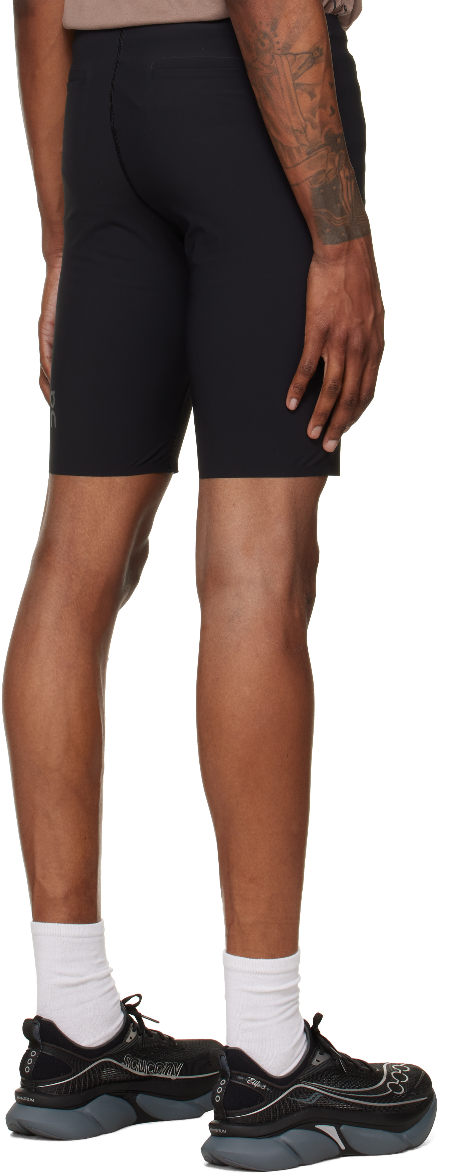 On - Short de course mi-cuisse Zero noir