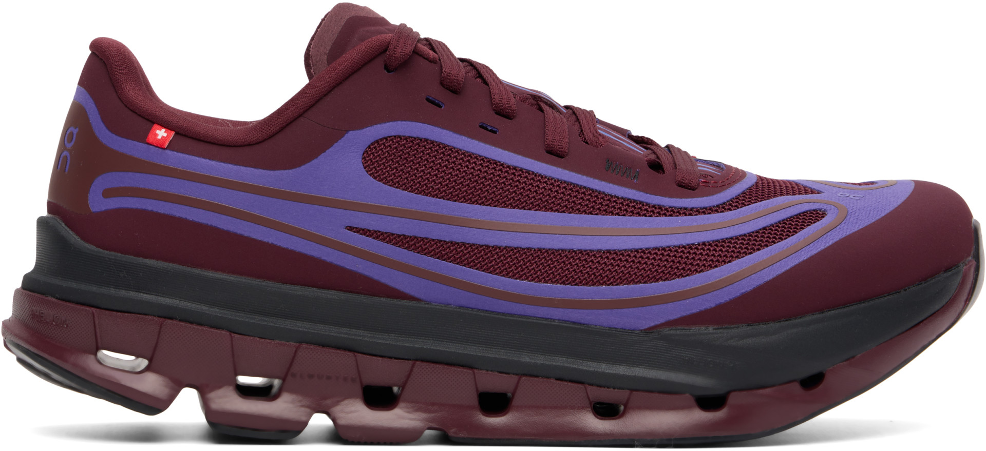 On - Burgundy Cloudflow 5 AD Sneakers