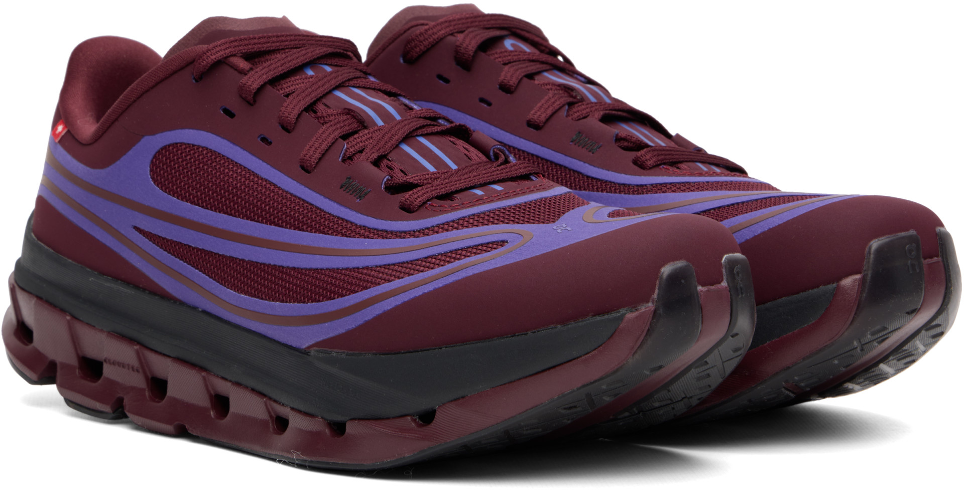 On - Burgundy Cloudflow 5 AD Sneakers
