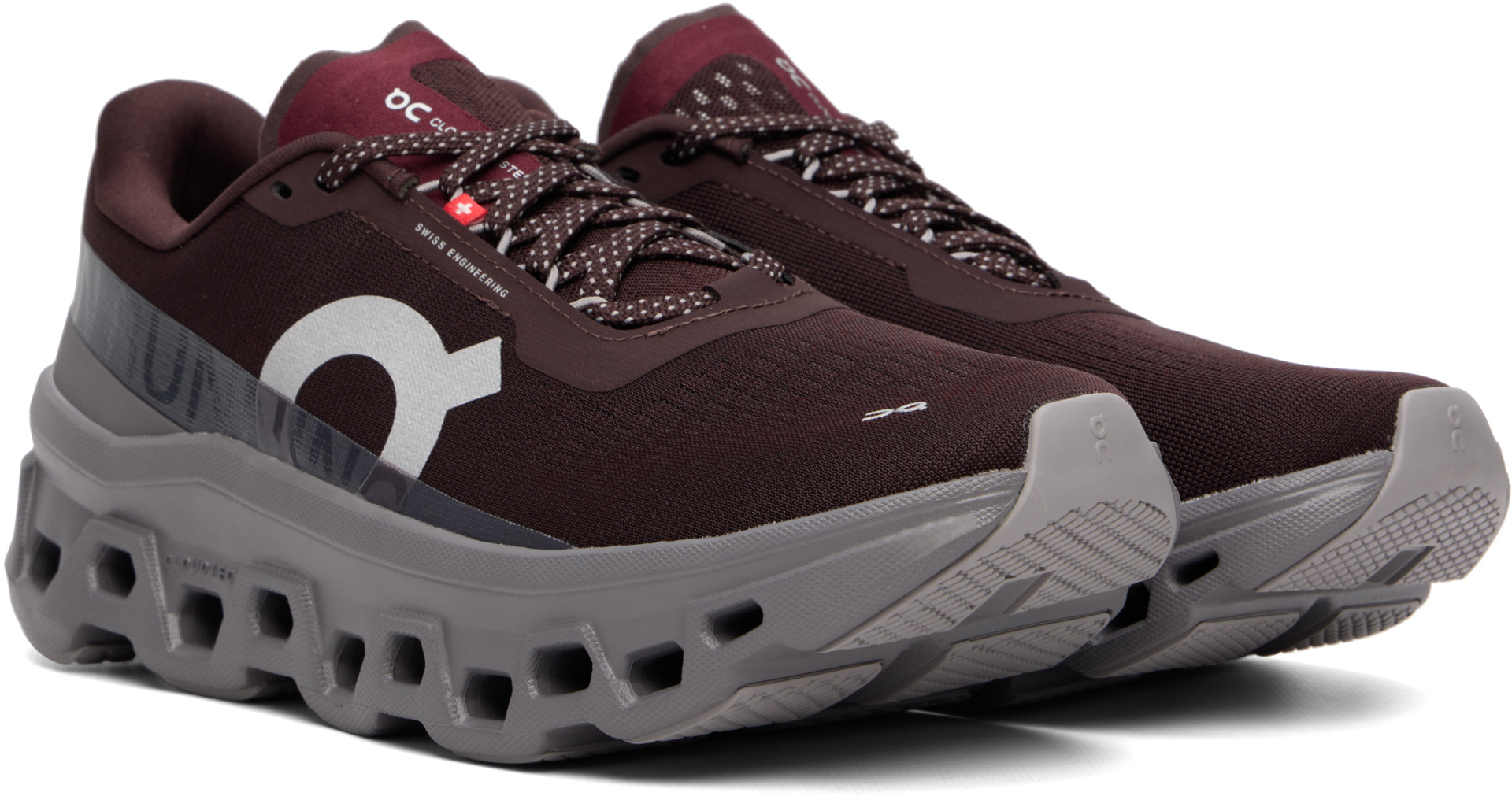 On - Burgundy Cloudmonster 1 Sneakers