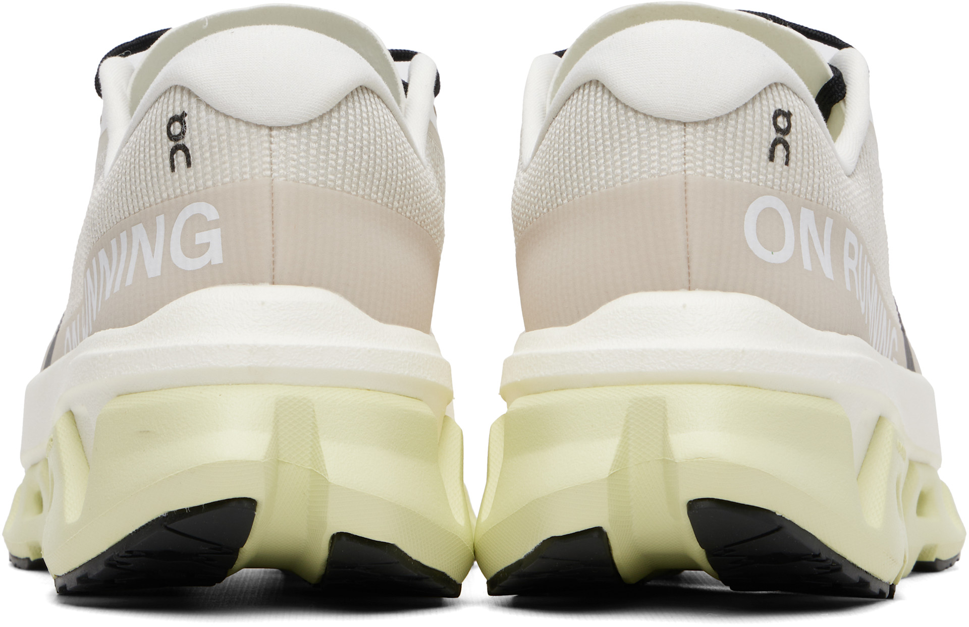 On - Baskets Cloudmonster 3 Hyper blanc cassé et vert