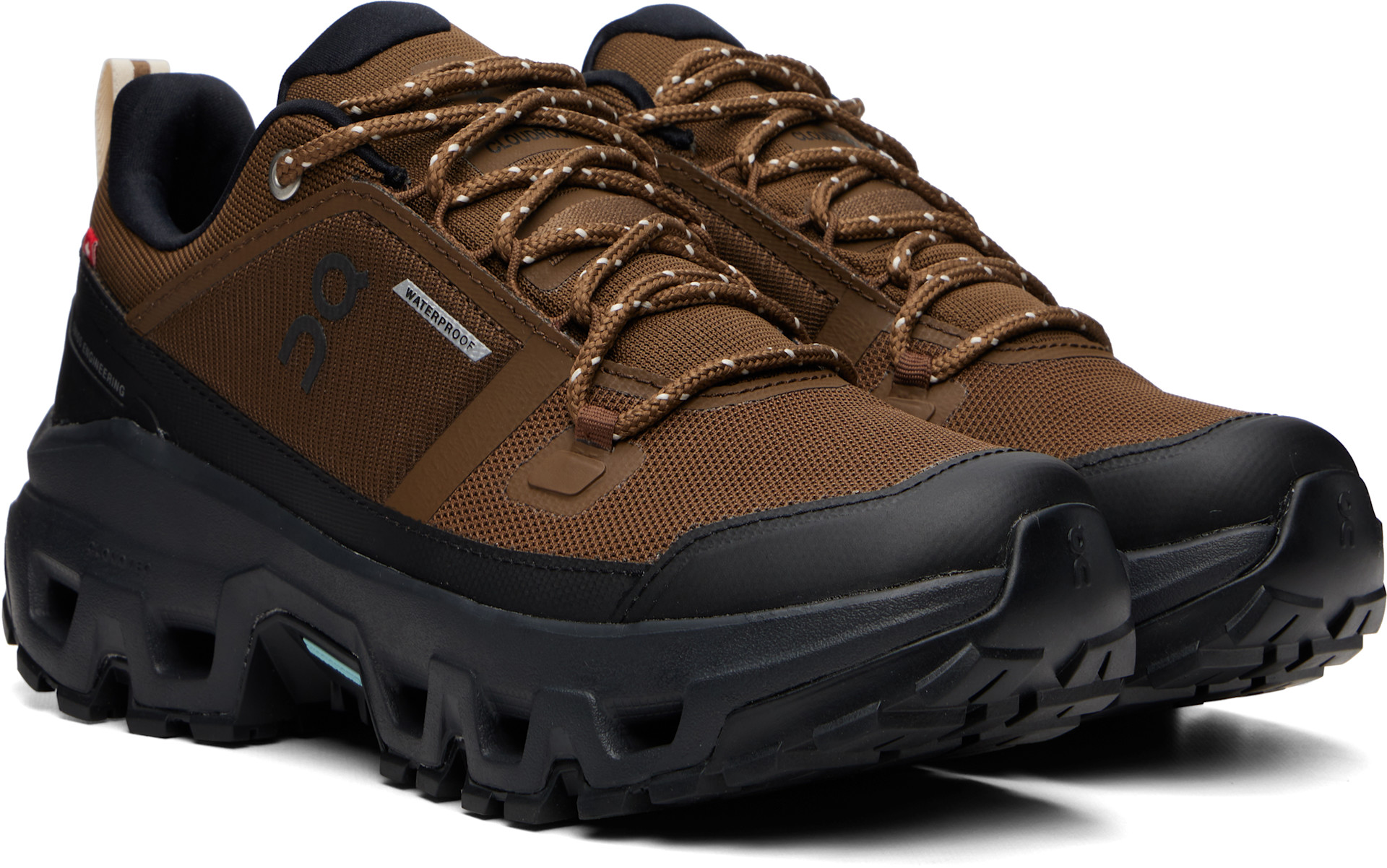 On - Baskets basses imperméables Cloudrock brunes