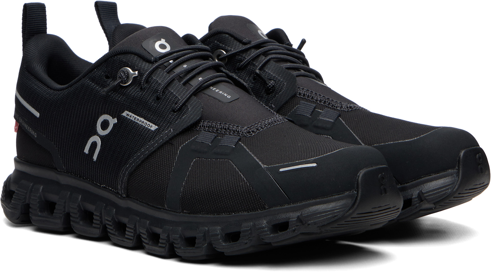 On - Black Cloud 6 Waterproof Sneakers