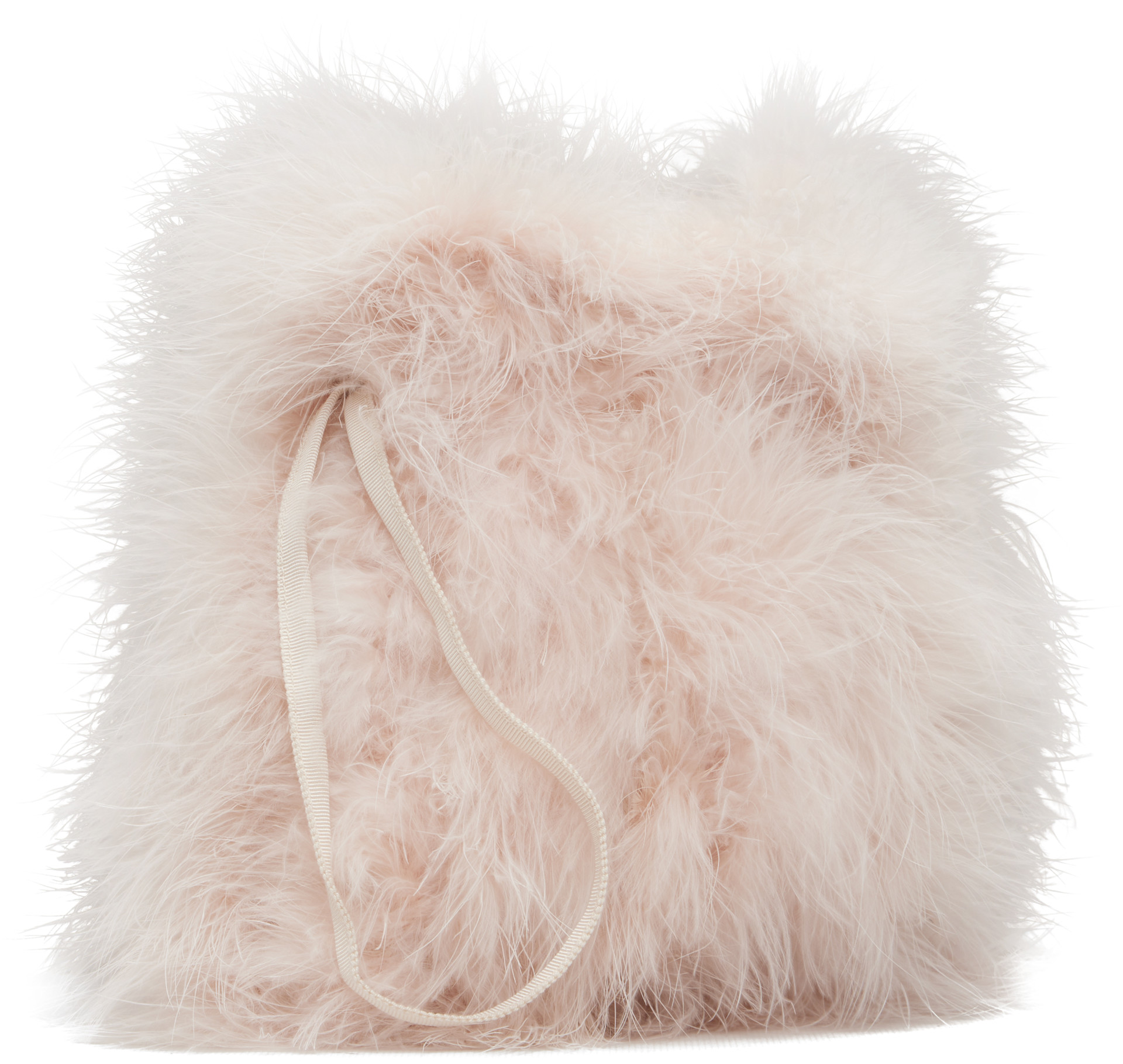 Yves Salomon: Pink Feather Pouch | SSENSE
