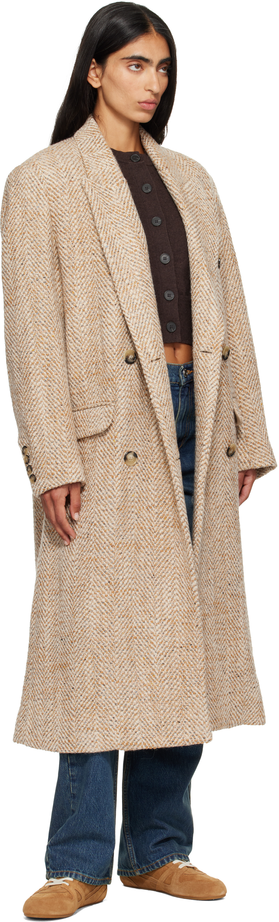 Isabel Marant Etoile: Beige Pilda Coat | SSENSE