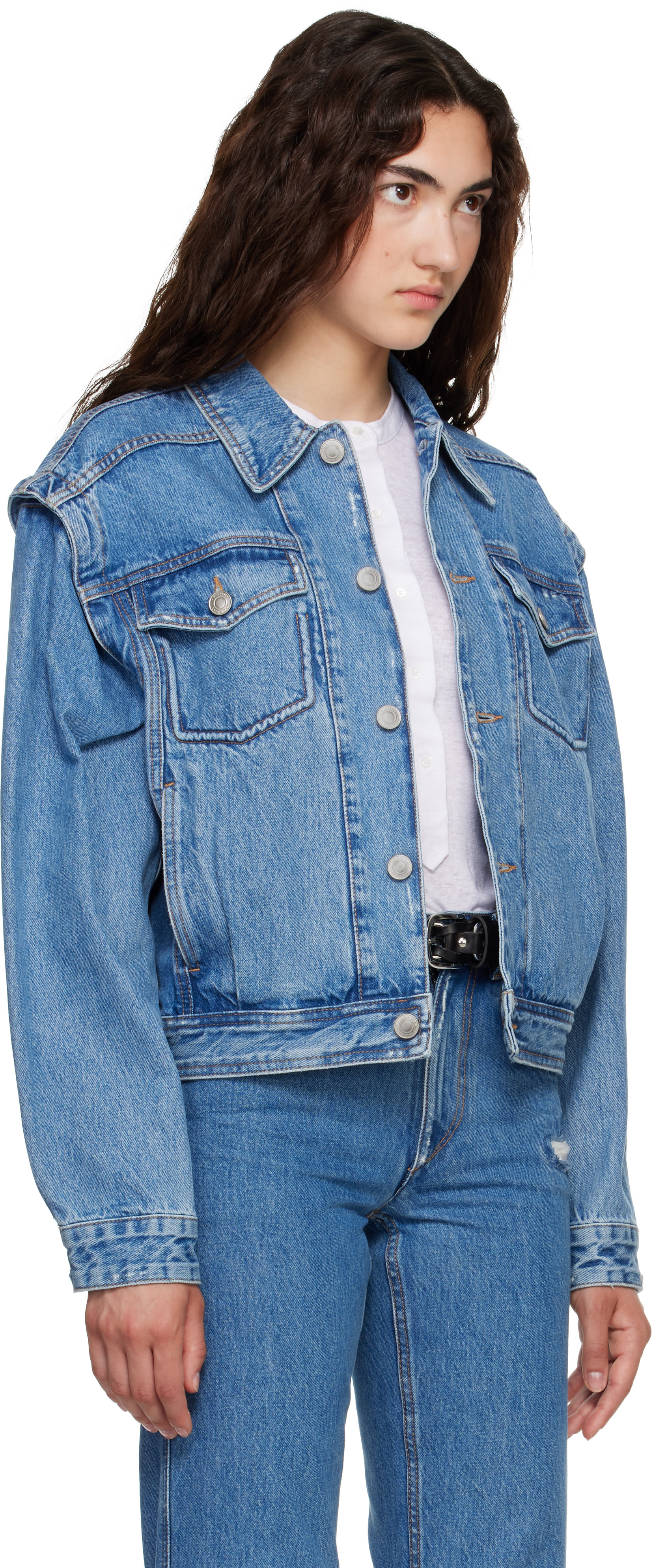 Isabel Marant Etoile: Blue Zyma Denim Jacket | SSENSE