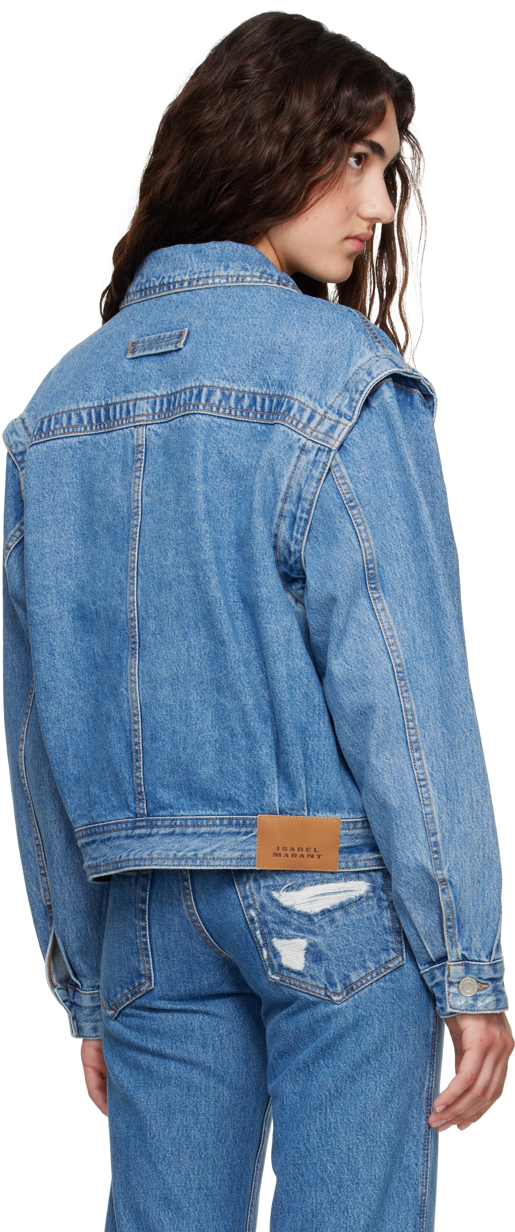Isabel Marant Etoile: Blue Zyma Denim Jacket | SSENSE