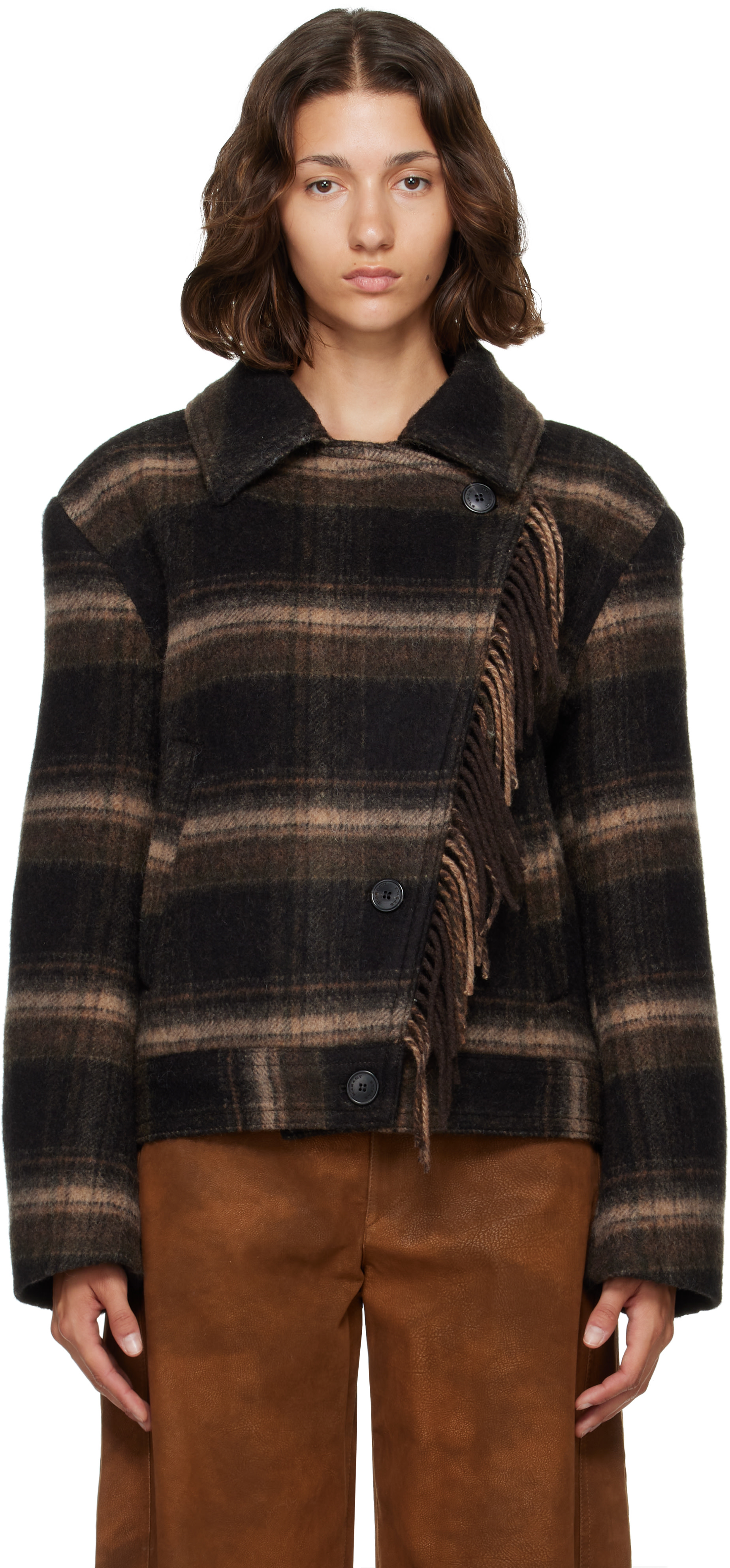 Isabel Marant Etoile: Brown Galeane Wool Jacket | SSENSE Japan