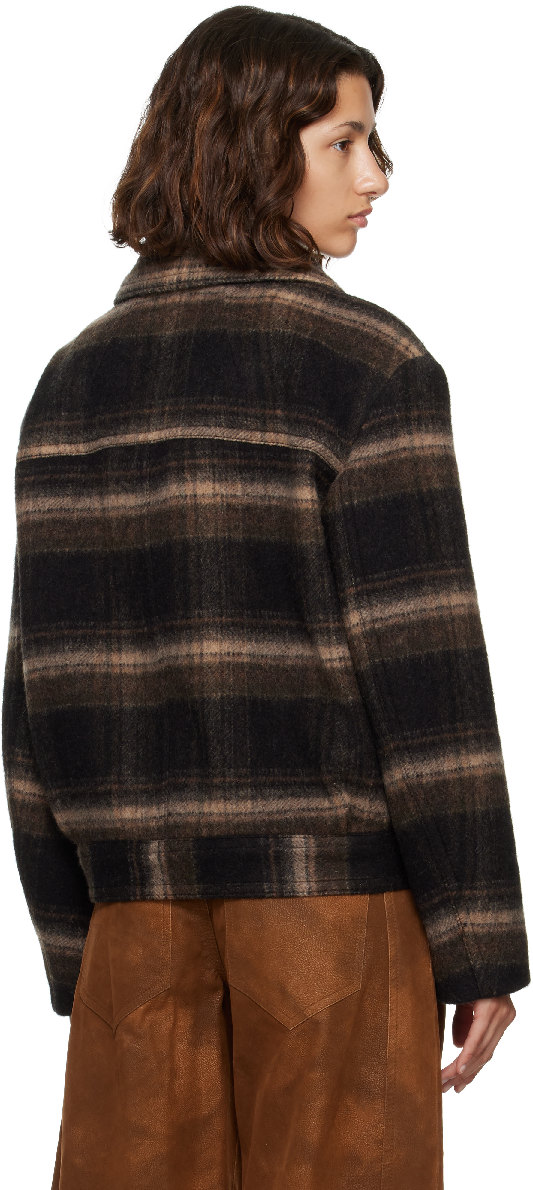 Isabel Marant Etoile: Brown Galeane Wool Jacket | SSENSE