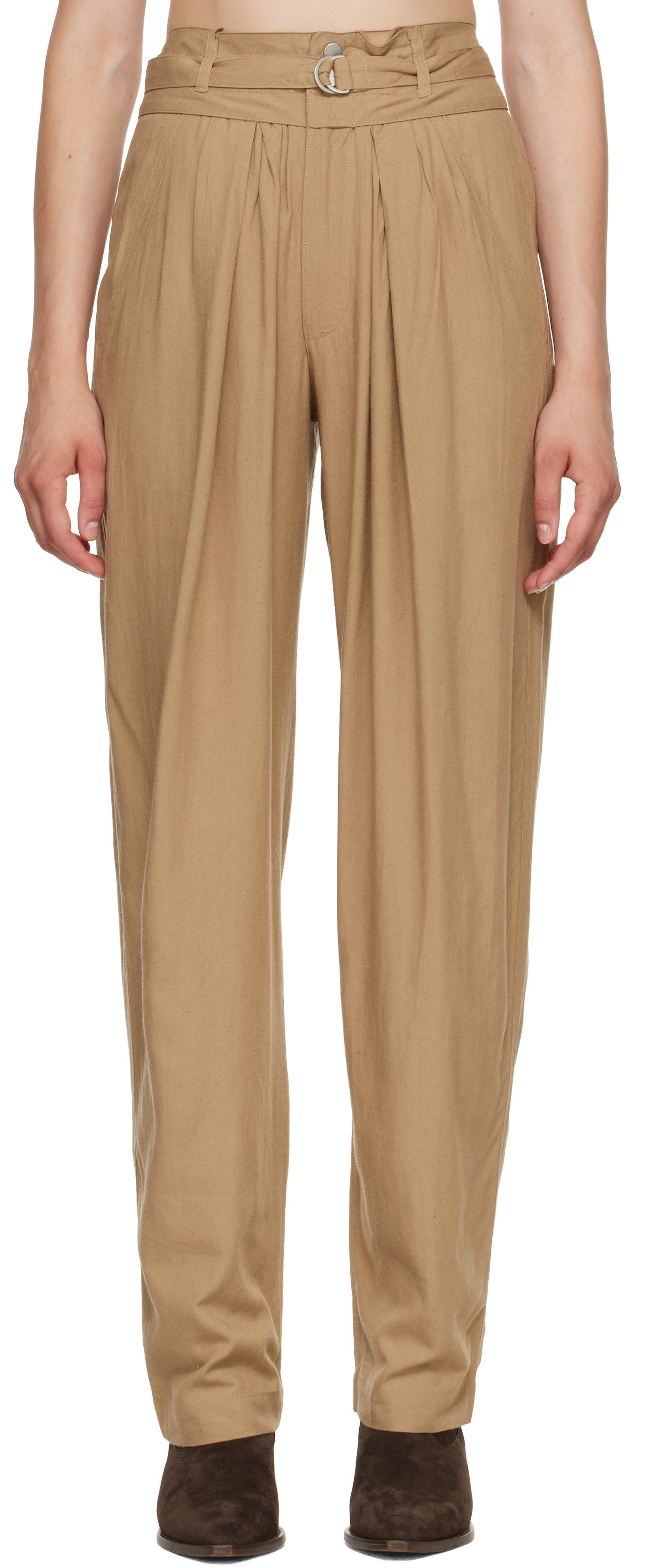 Isabel Marant Etoile - Pantalon Celia brun clair