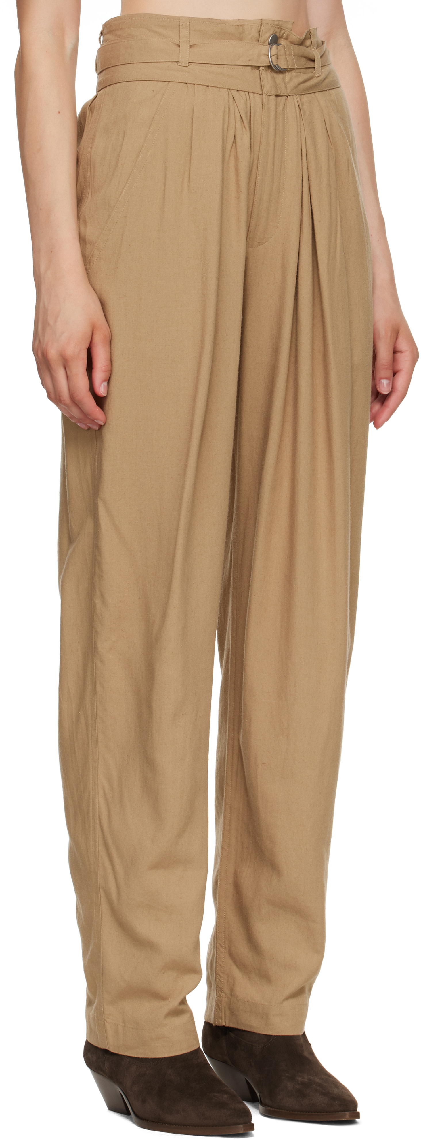 Isabel Marant Etoile - Pantalon Celia brun clair