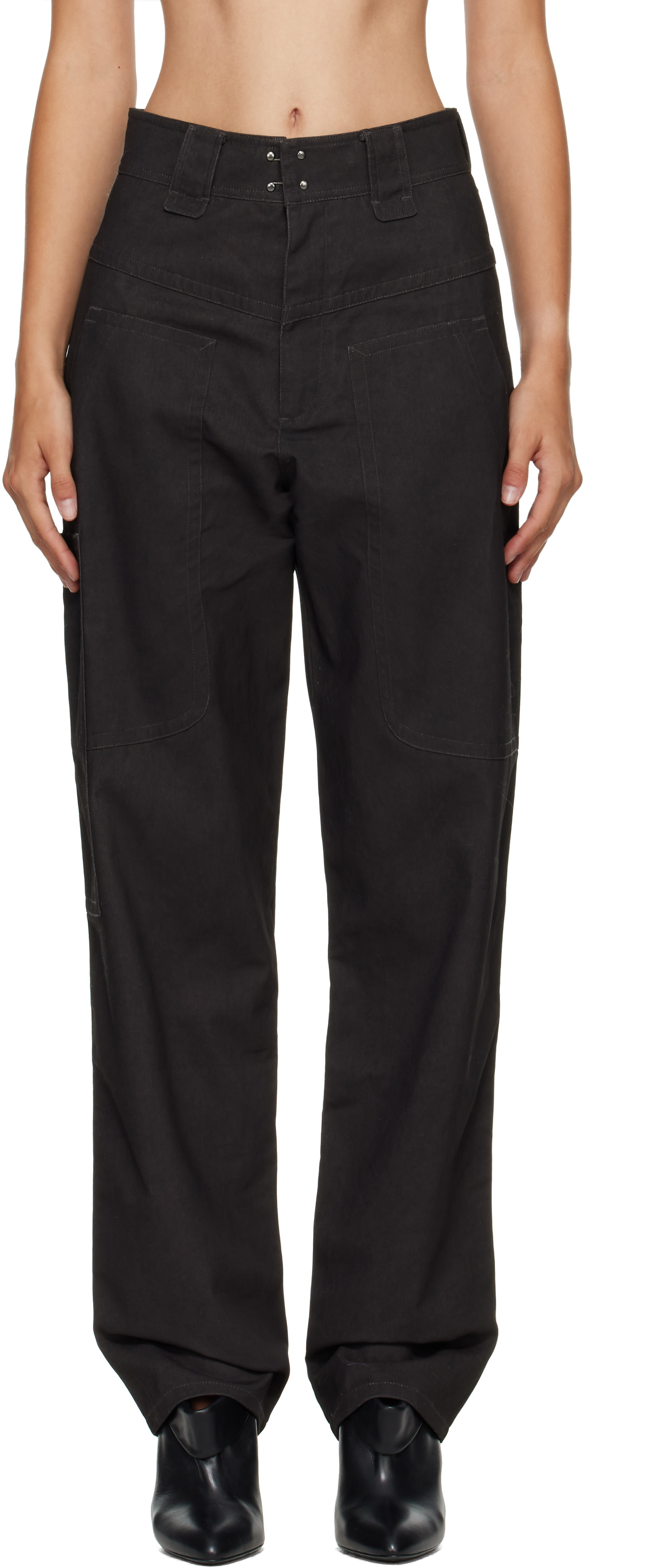 Isabel Marant Etoile: Brown Rhil Trousers | SSENSE Italy