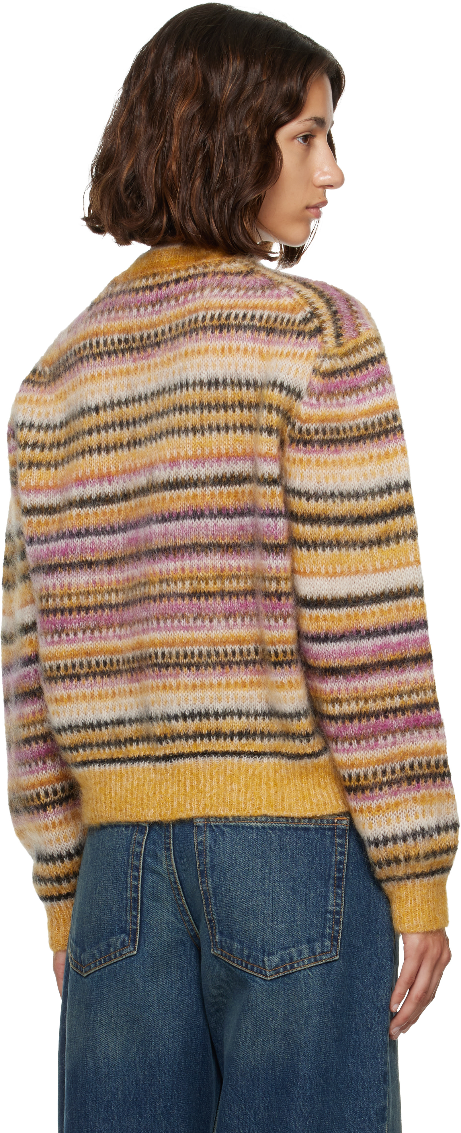 Isabel Marant Etoile - Pull Morine jaune et rose