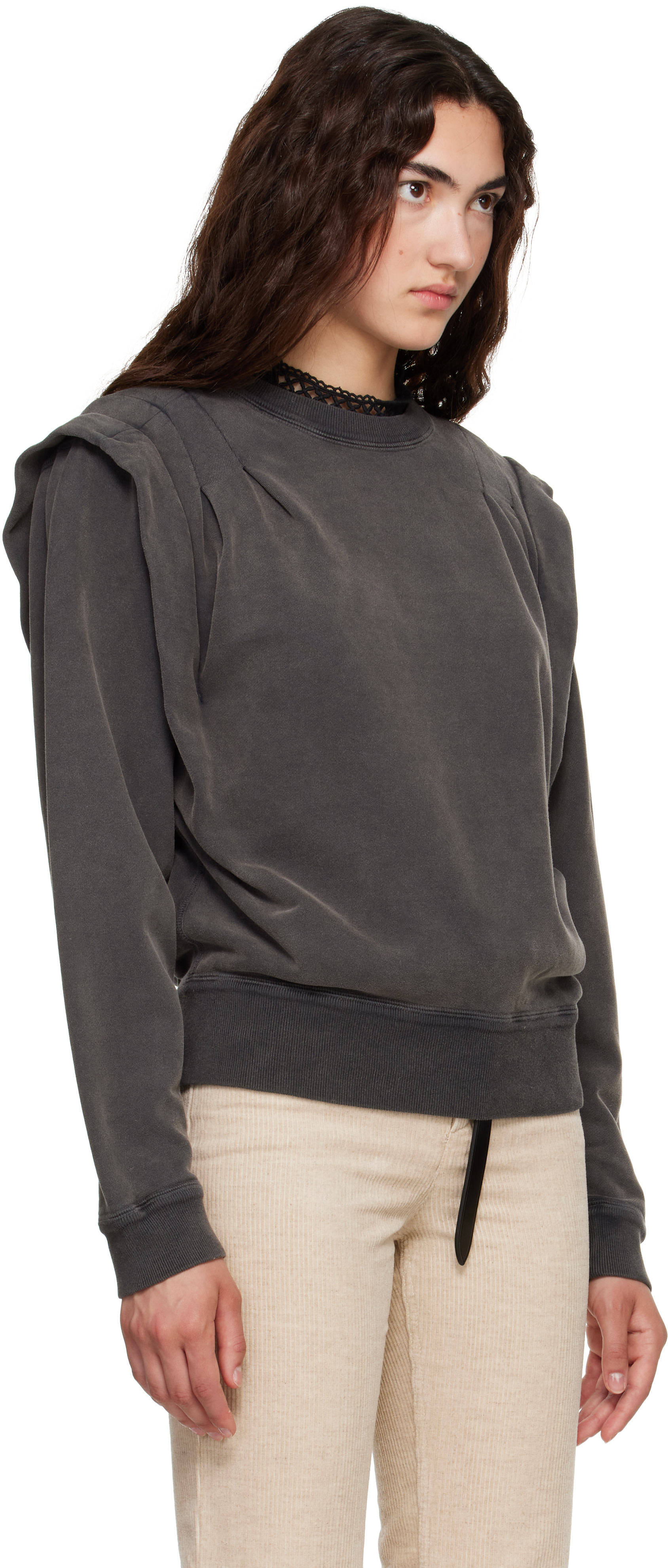Isabel Marant Etoile - Pull molletonné Soldy gris