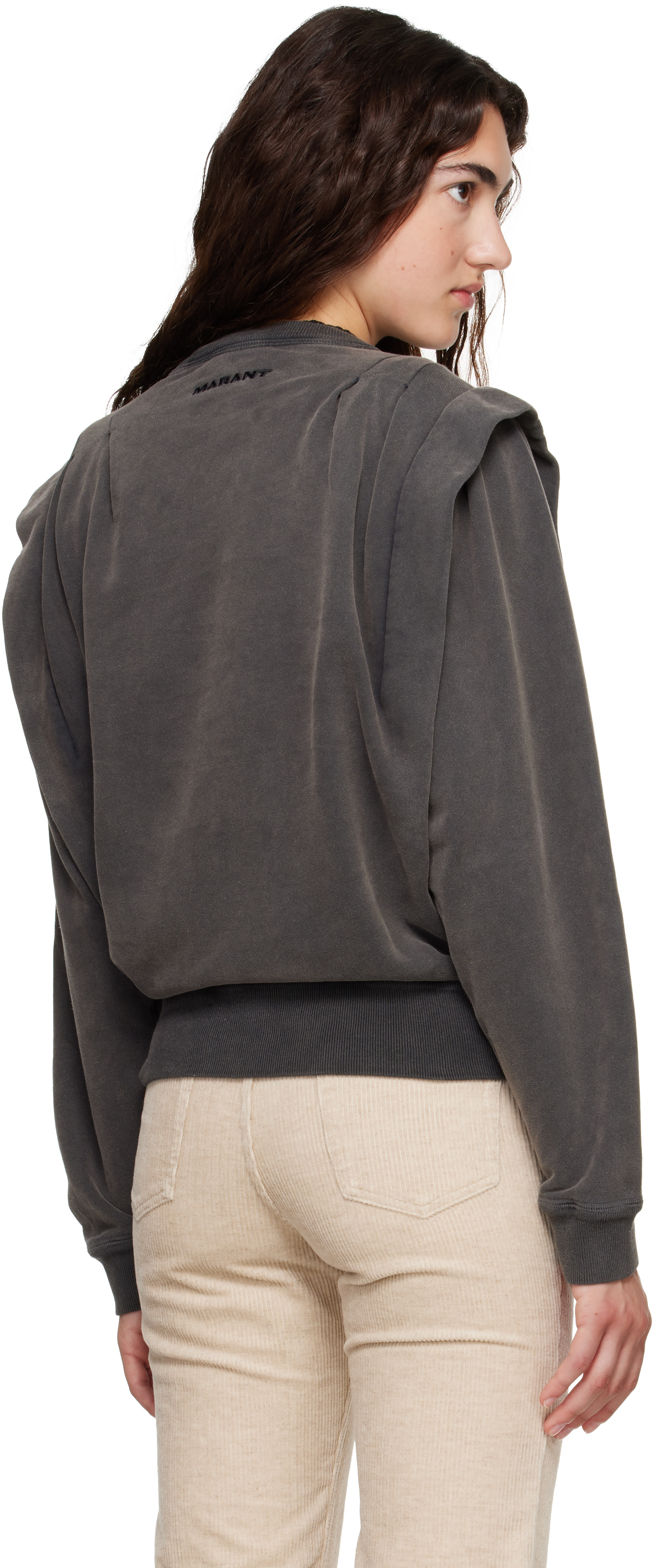 Isabel Marant Etoile - Pull molletonné Soldy gris