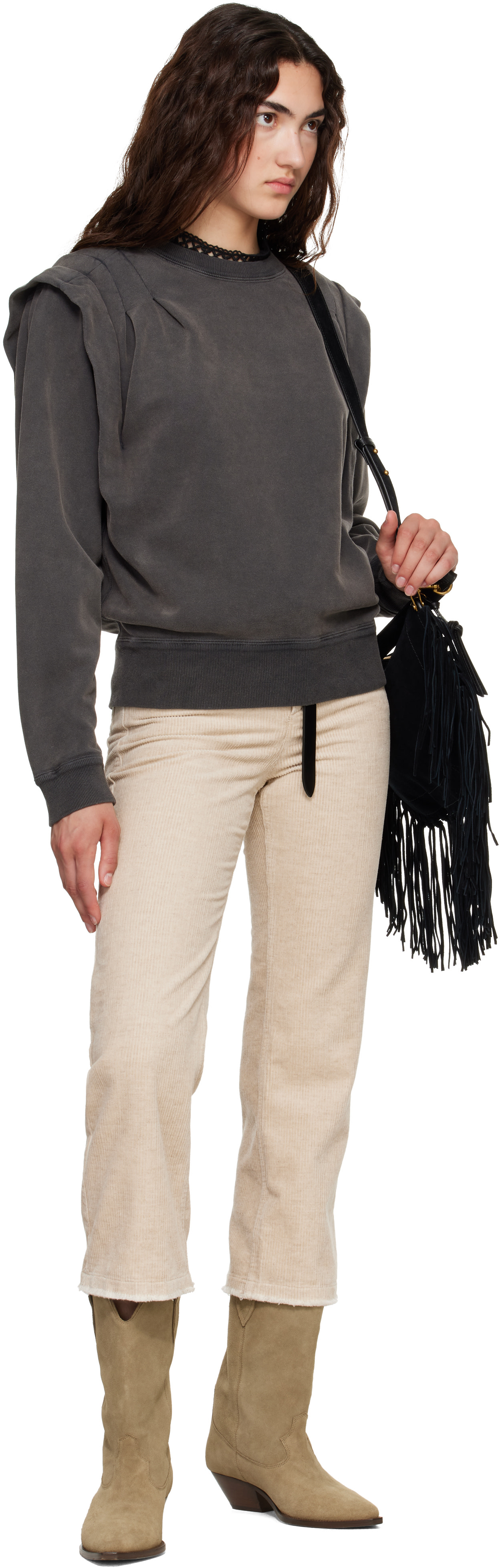 Isabel Marant Etoile - Pull molletonné Soldy gris