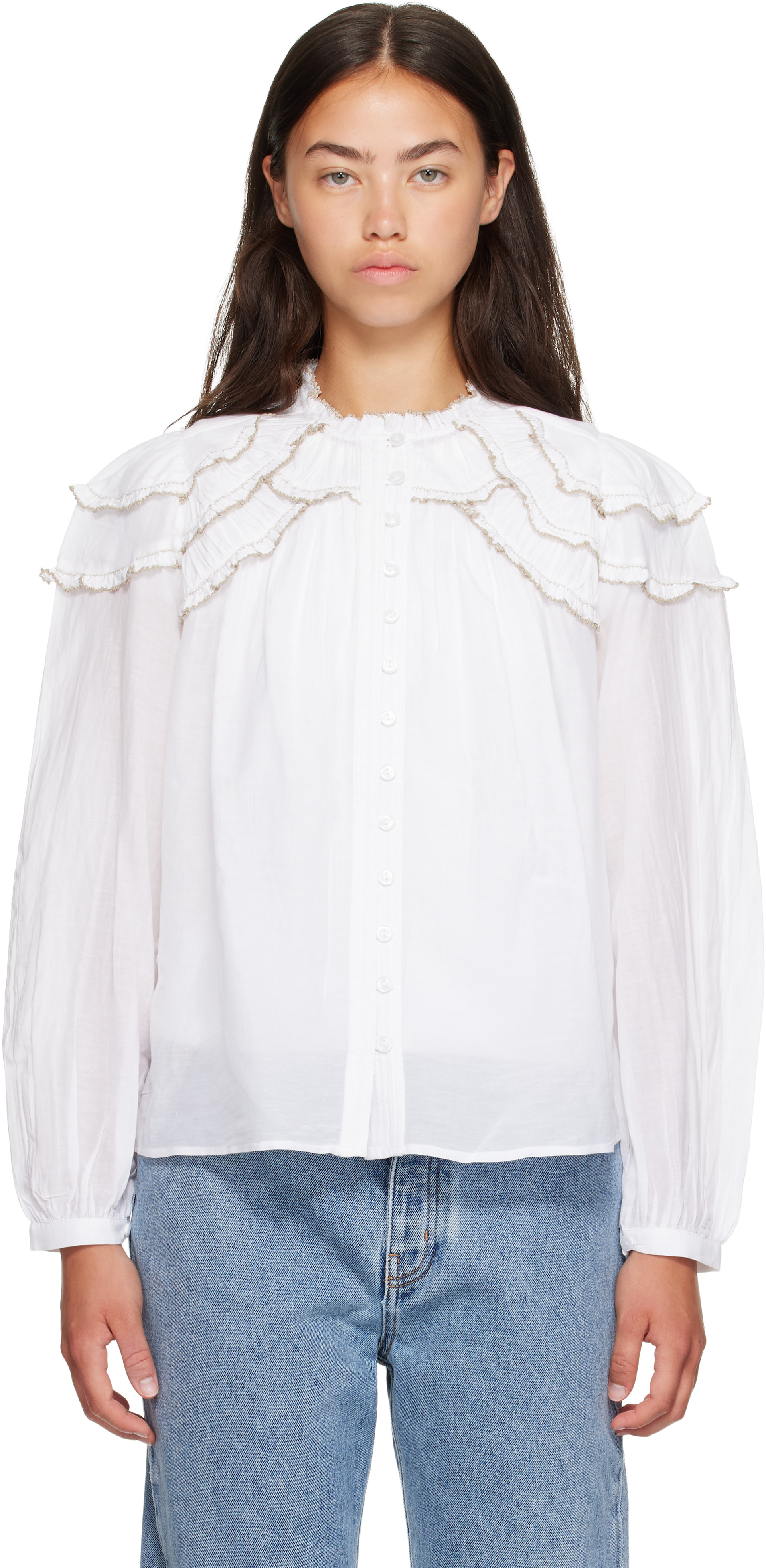 Isabel Marant Etoile - Chemisier Christa blanc