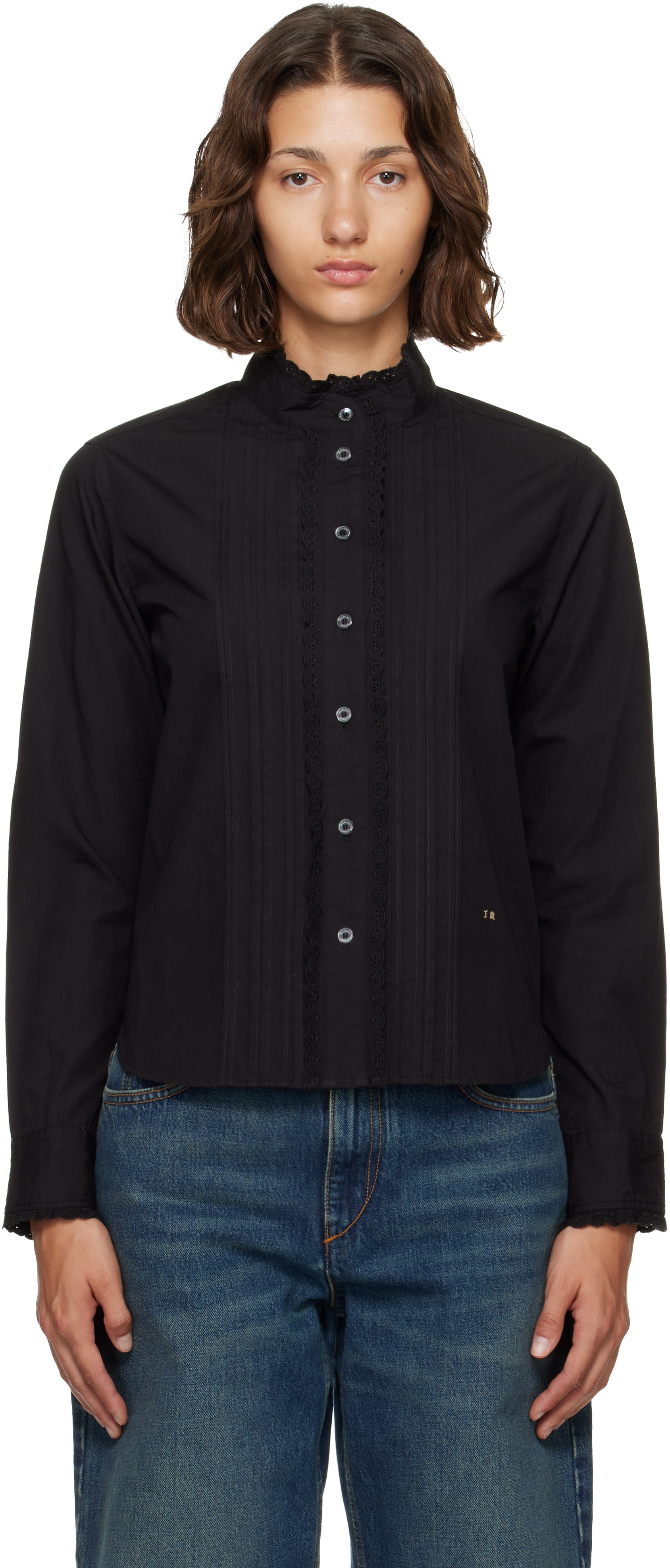 ISABEL MARANT　ETOILE ブラウス 36 Isabel Marant Etoile: Black Nazila Shirt | SSENSE