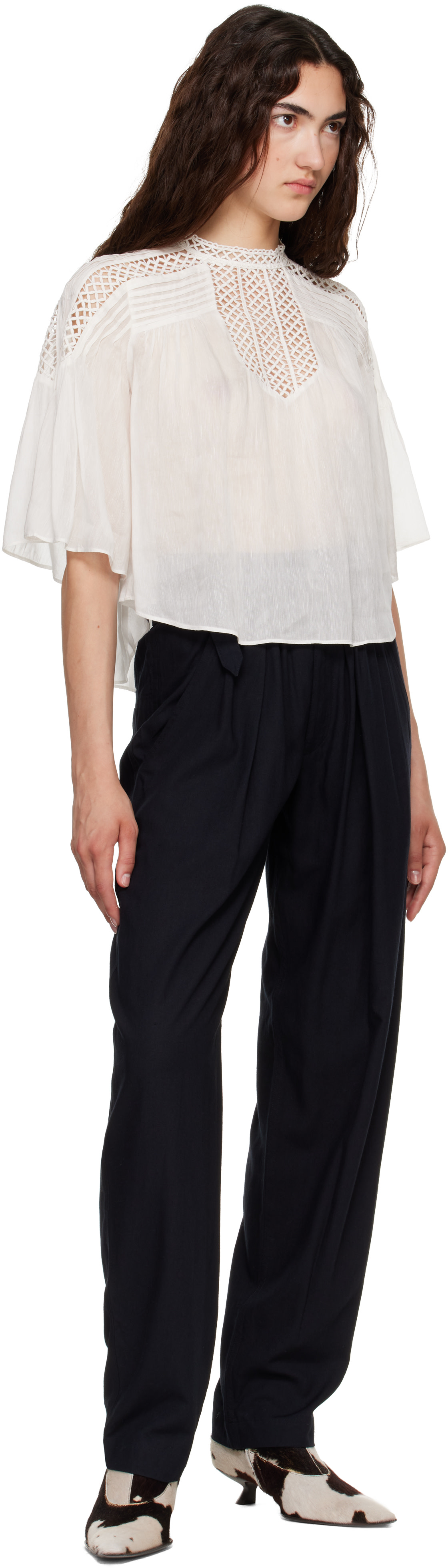 Isabel Marant Etoile: White Parina Blouse | SSENSE Taiwan
