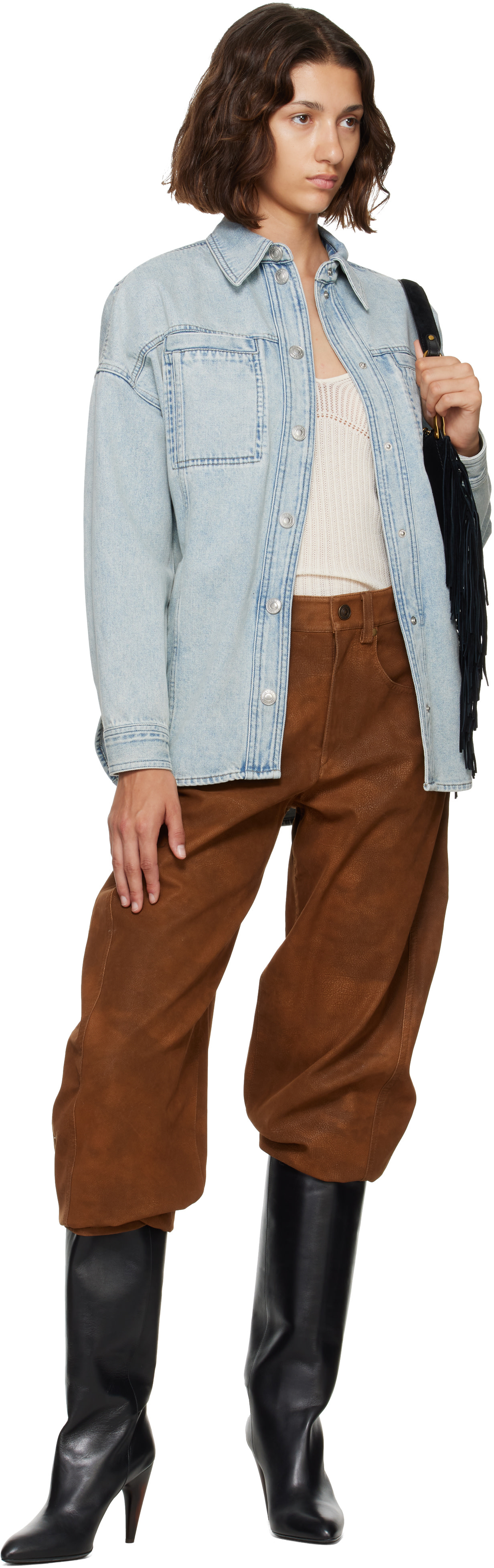 Isabel Marant Etoile: Blue Imana Denim Jacket | SSENSE