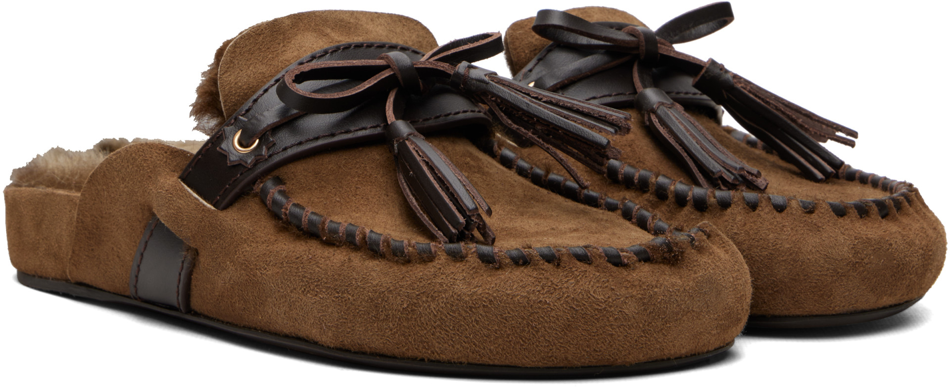 Isabel Marant - Flâneurs de style mule Malvin brunes