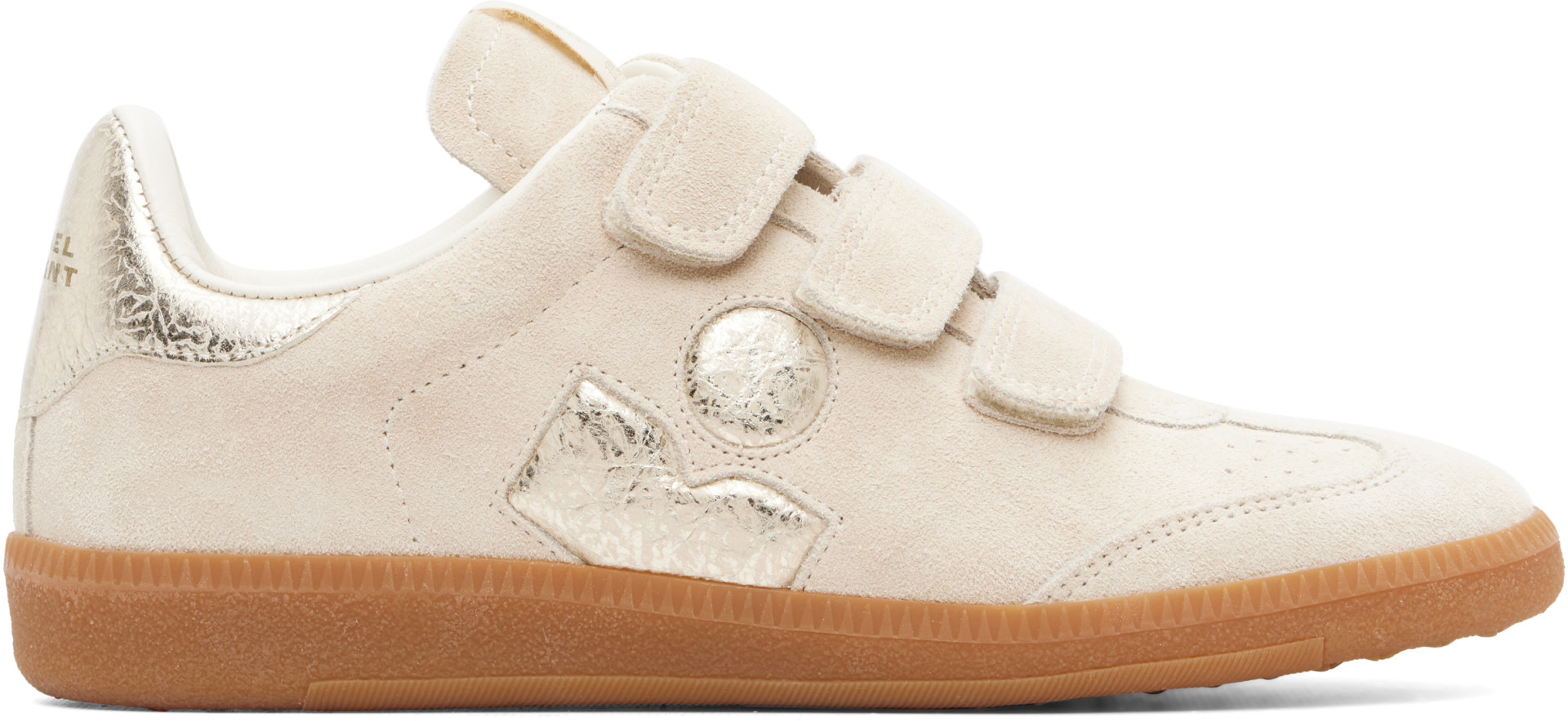 Isabel Marant - Baskets Beth beige et doré