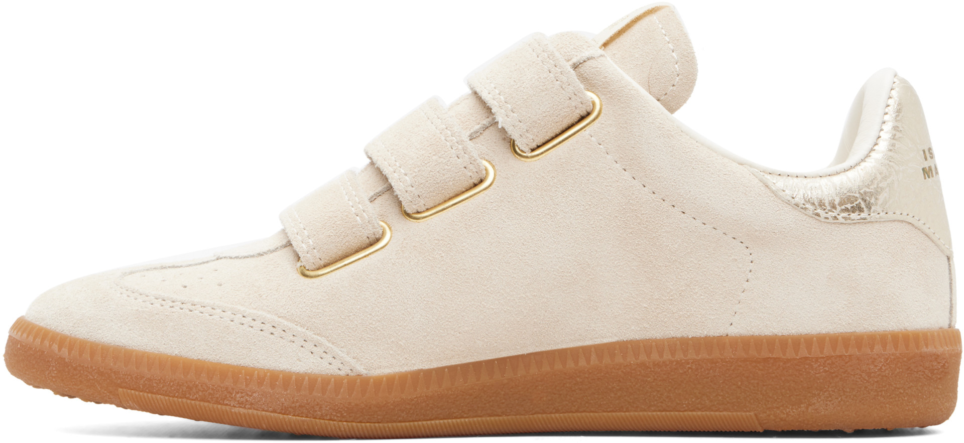 Isabel Marant - Baskets Beth beige et doré