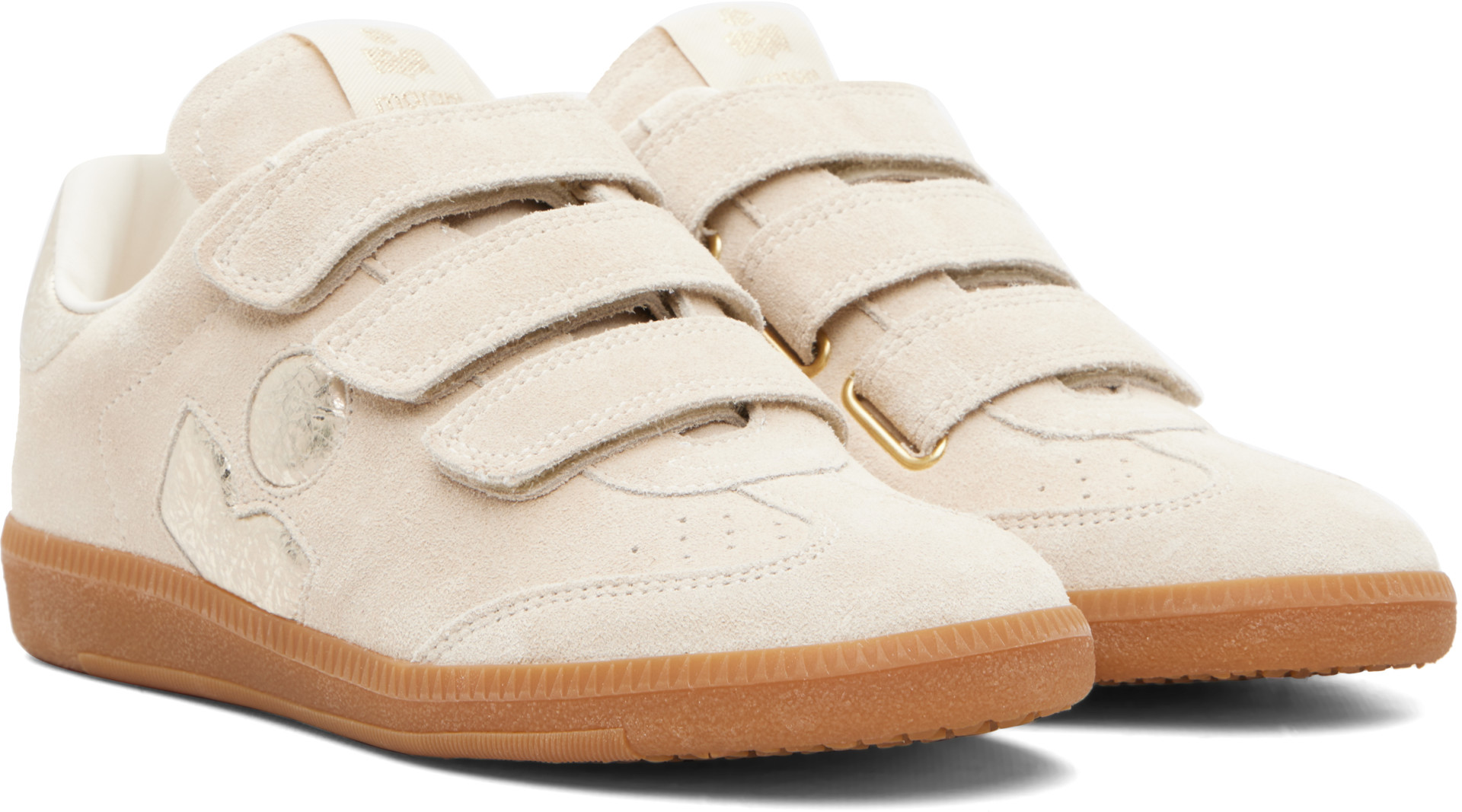 Isabel Marant - Baskets Beth beige et doré