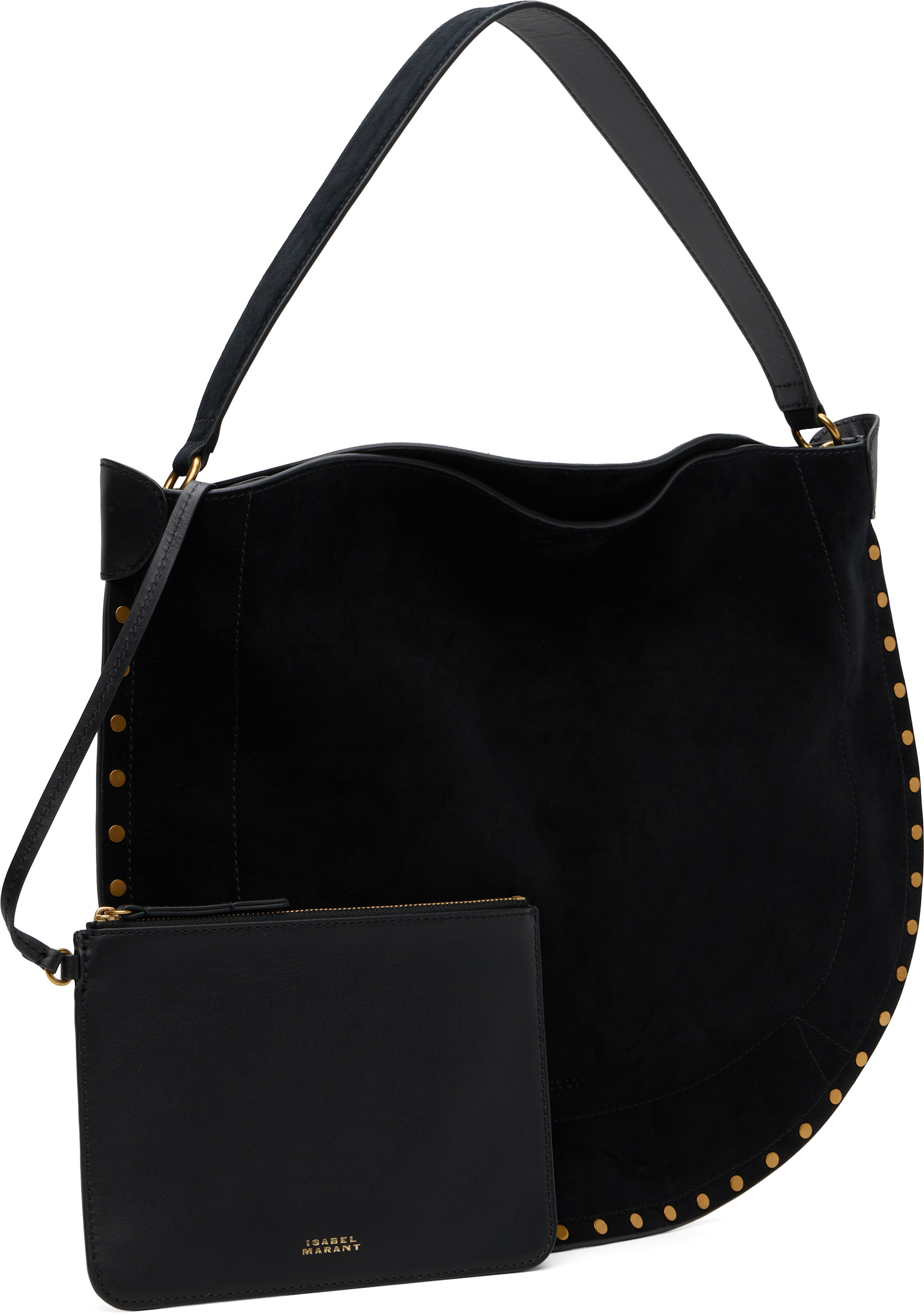 Isabel Marant - Cabas noir en suède - Oskan