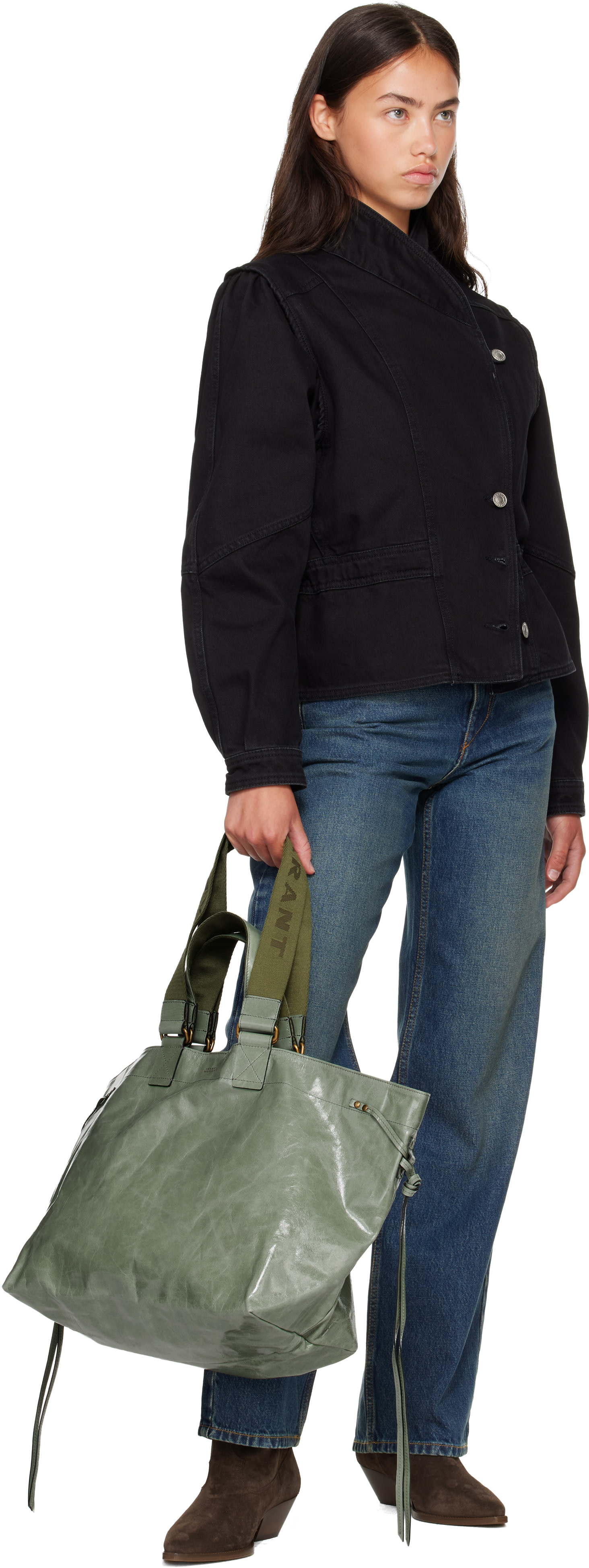 Isabel Marant - Cabas Wardy vert