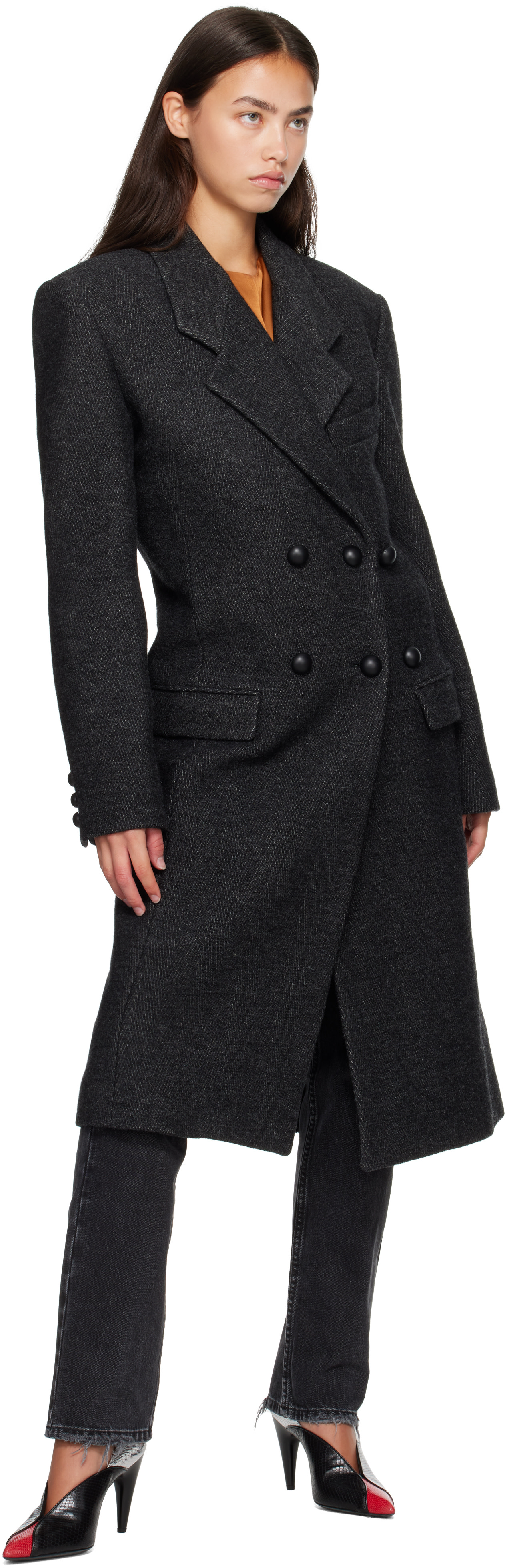 Isabel Marant - Manteau Erla gris