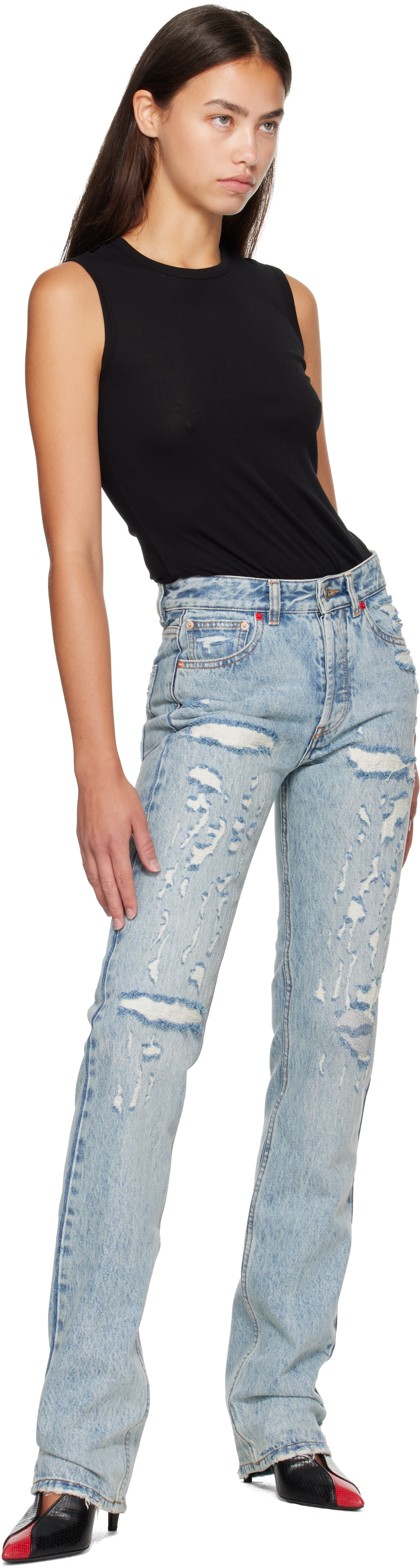 Isabel Marant - Jean long Daya bleu