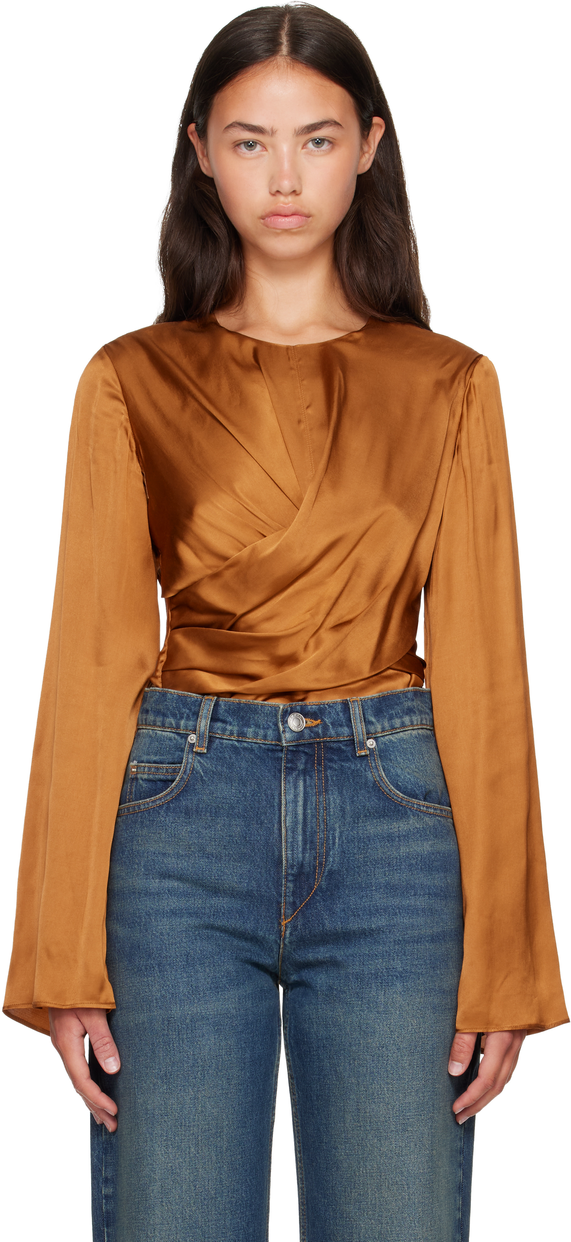 Isabel Marant - Chemisier Neame brun clair