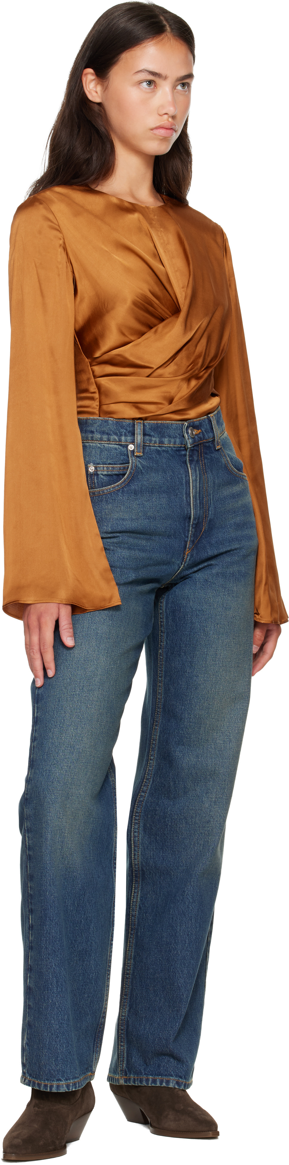 Isabel Marant - Chemisier Neame brun clair